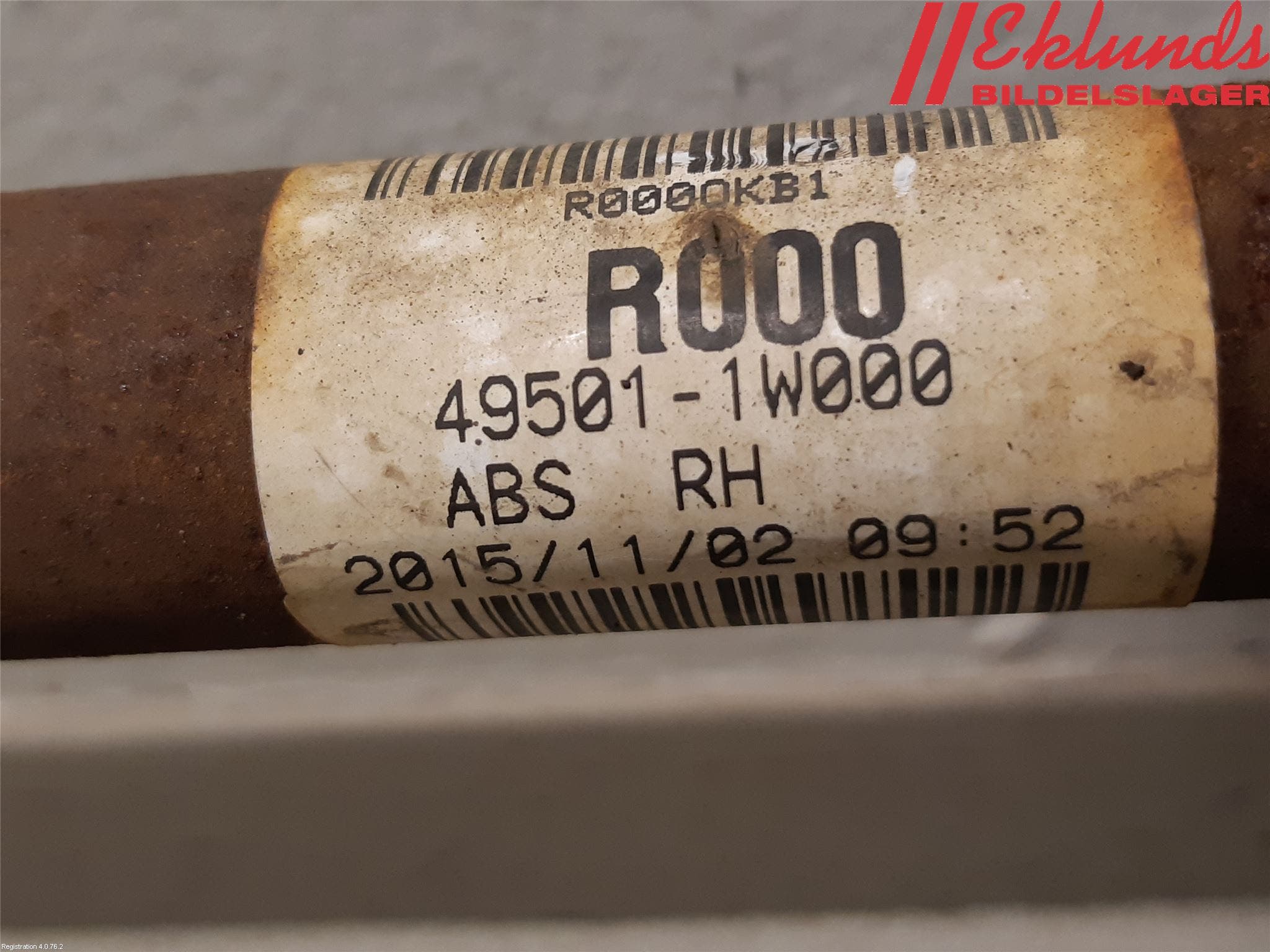 Kia RIO 12-16 Drivaxel Fram Höger