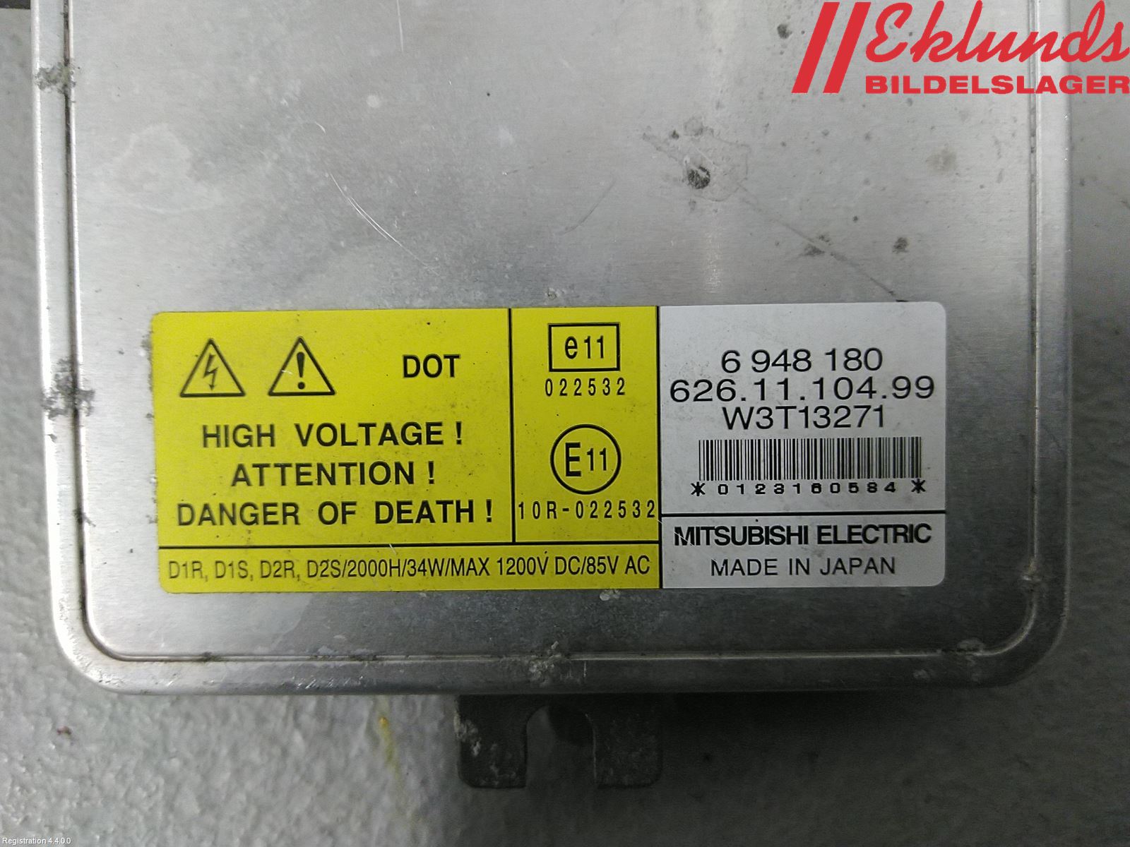 Volvo V70 08-13 Styrenhet Strålkastare