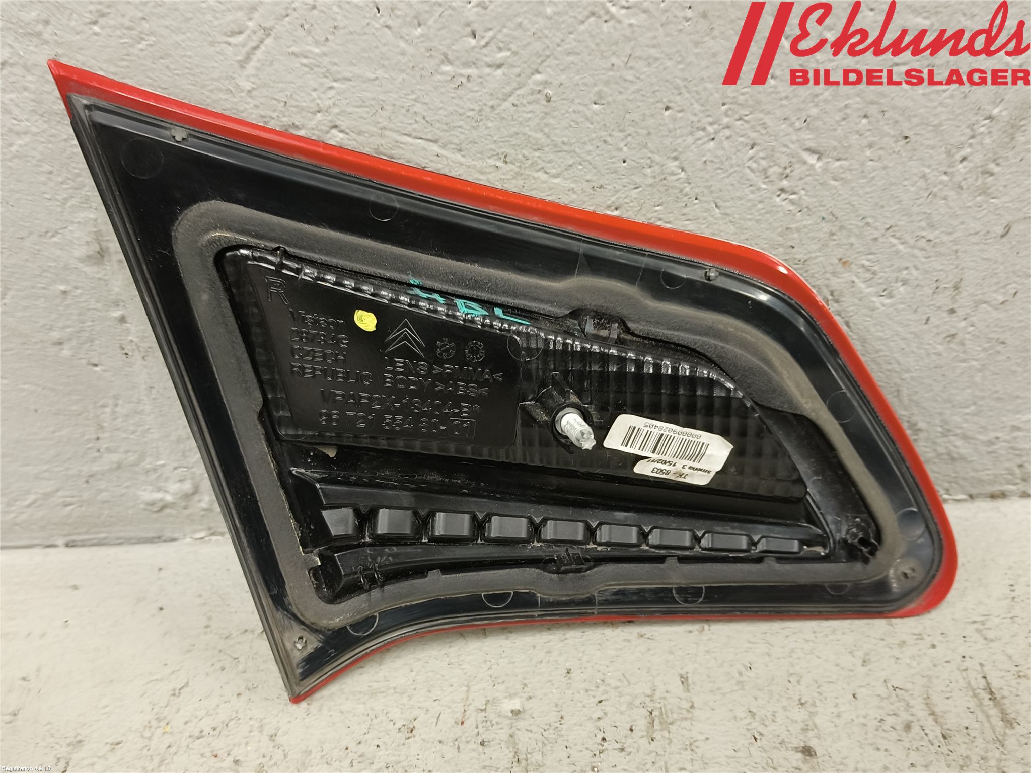 Citroen C4 II 11-18 Bakljus Lucka Hö