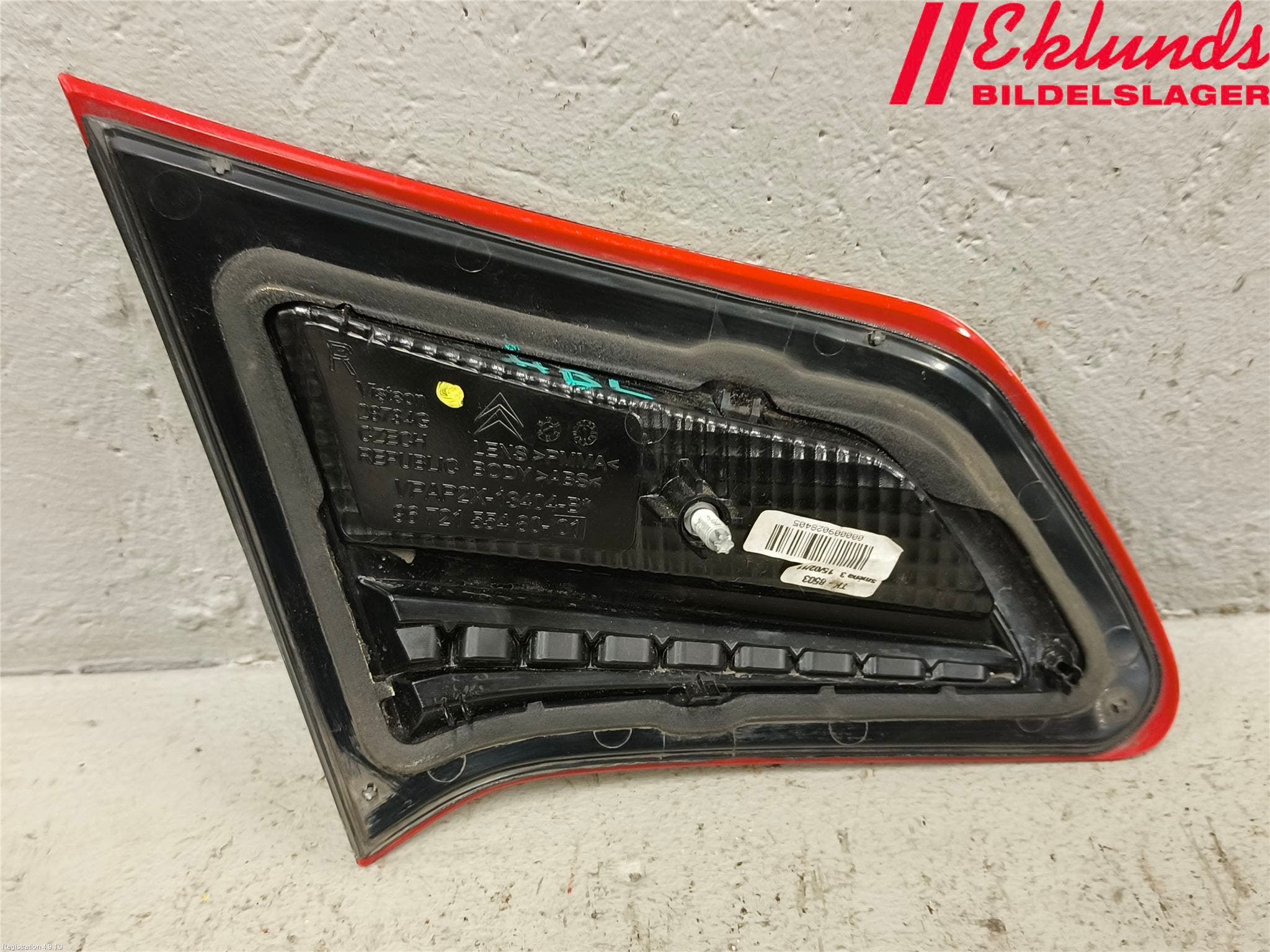 Citroen C4 II 11-18 Bakljus Lucka Hö