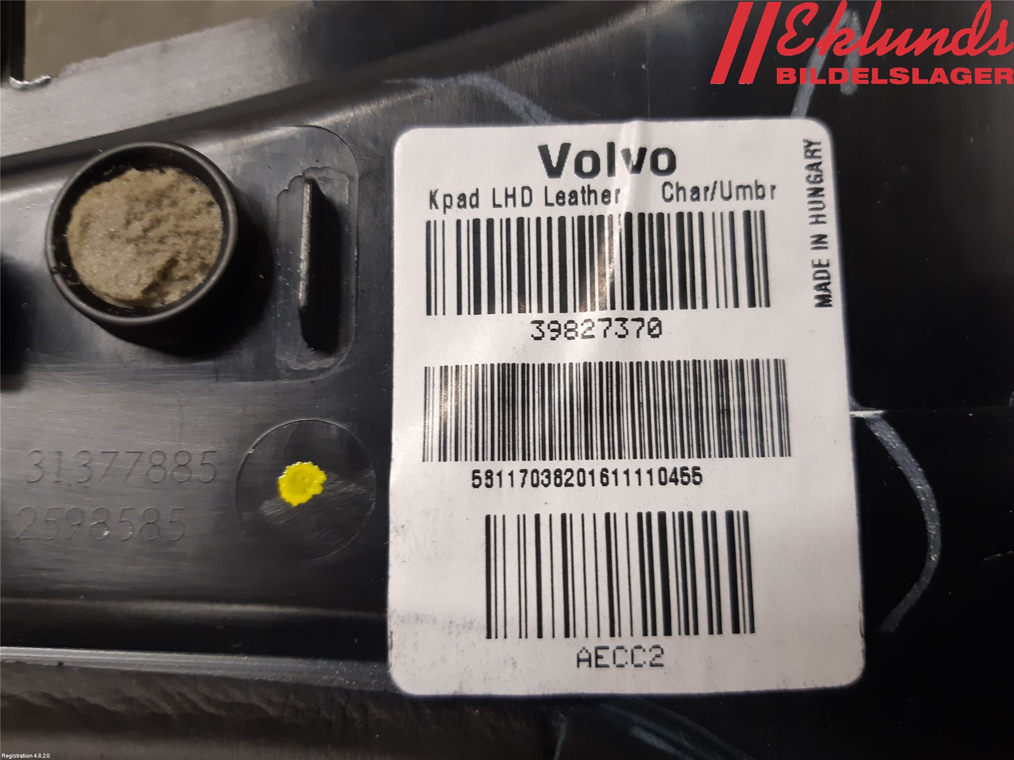 Volvo XC90/RECHARGE 16- Inr Tunnelfack