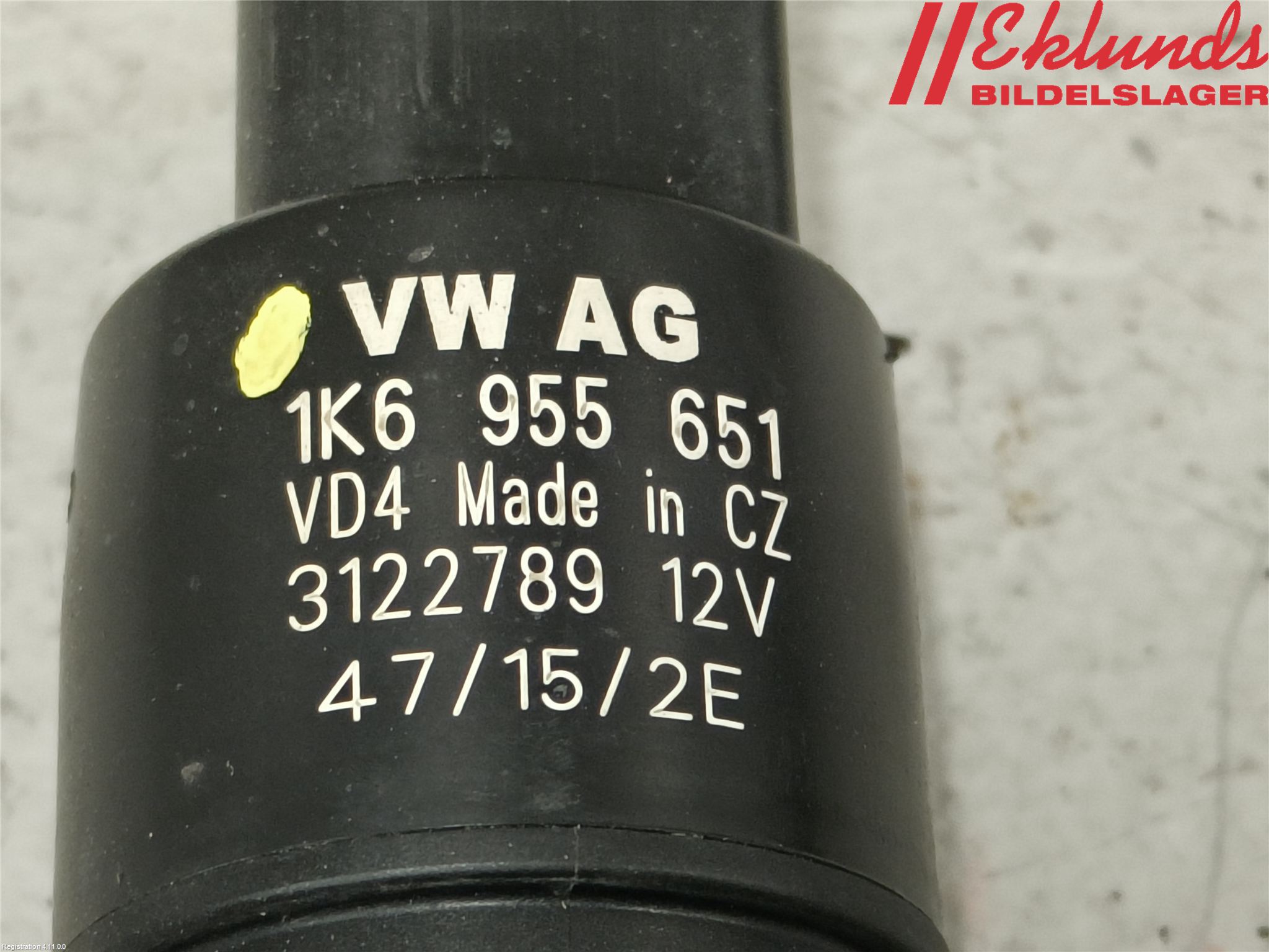 Audi A3/S3 8V 13-20 Spolarpump Vindruta