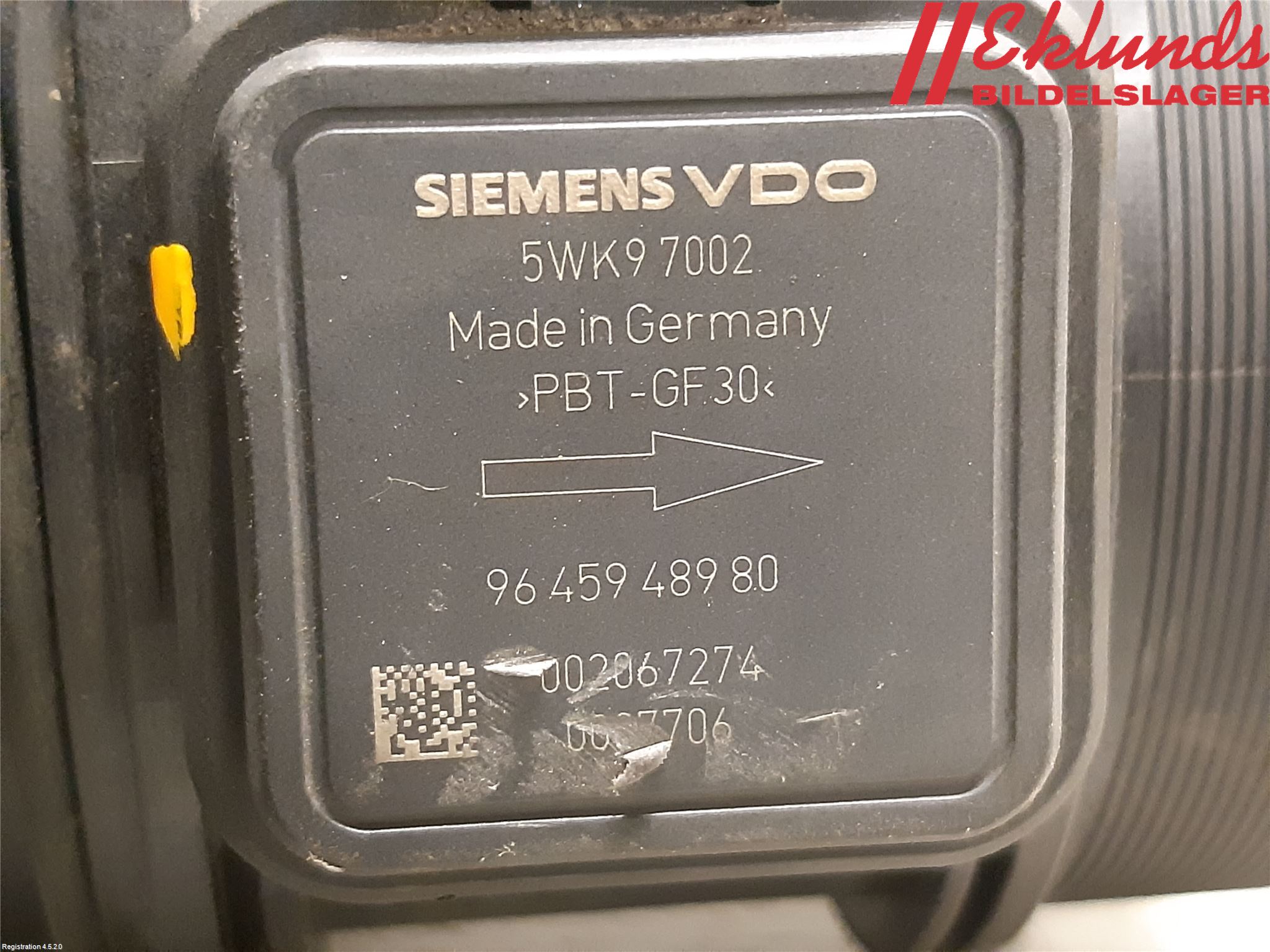 Mitsubishi OUTLANDER 07-12 Injluftmassamätare