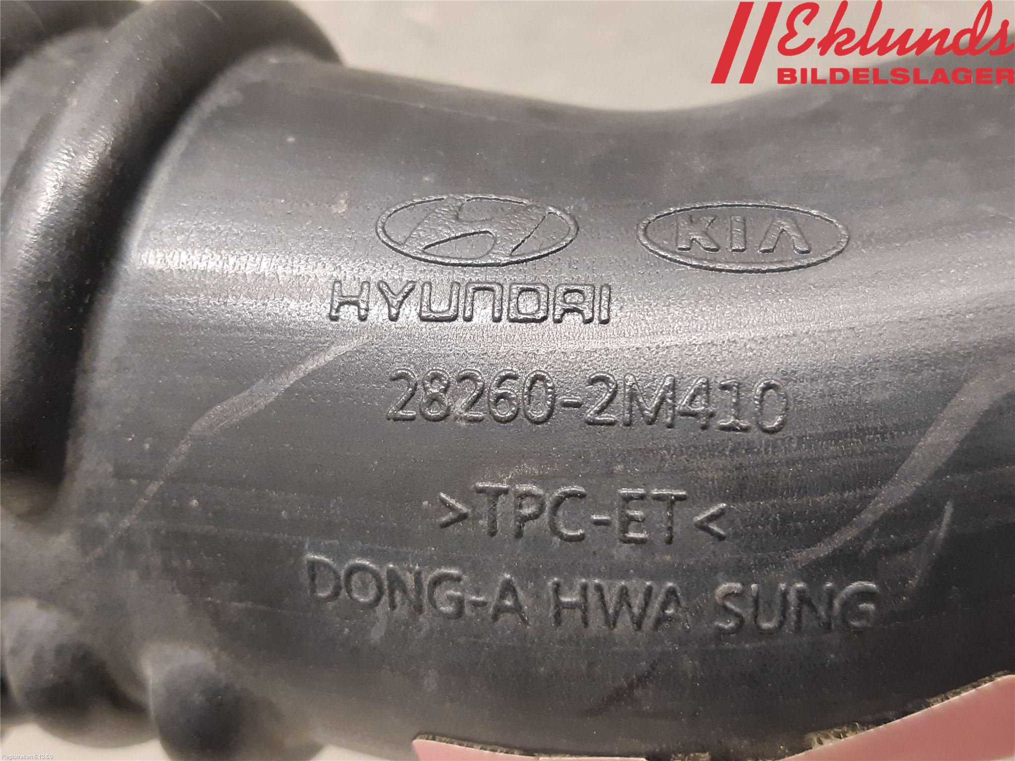 Hyundai TUCSON 05- Laddluft-Intercoolerrör
