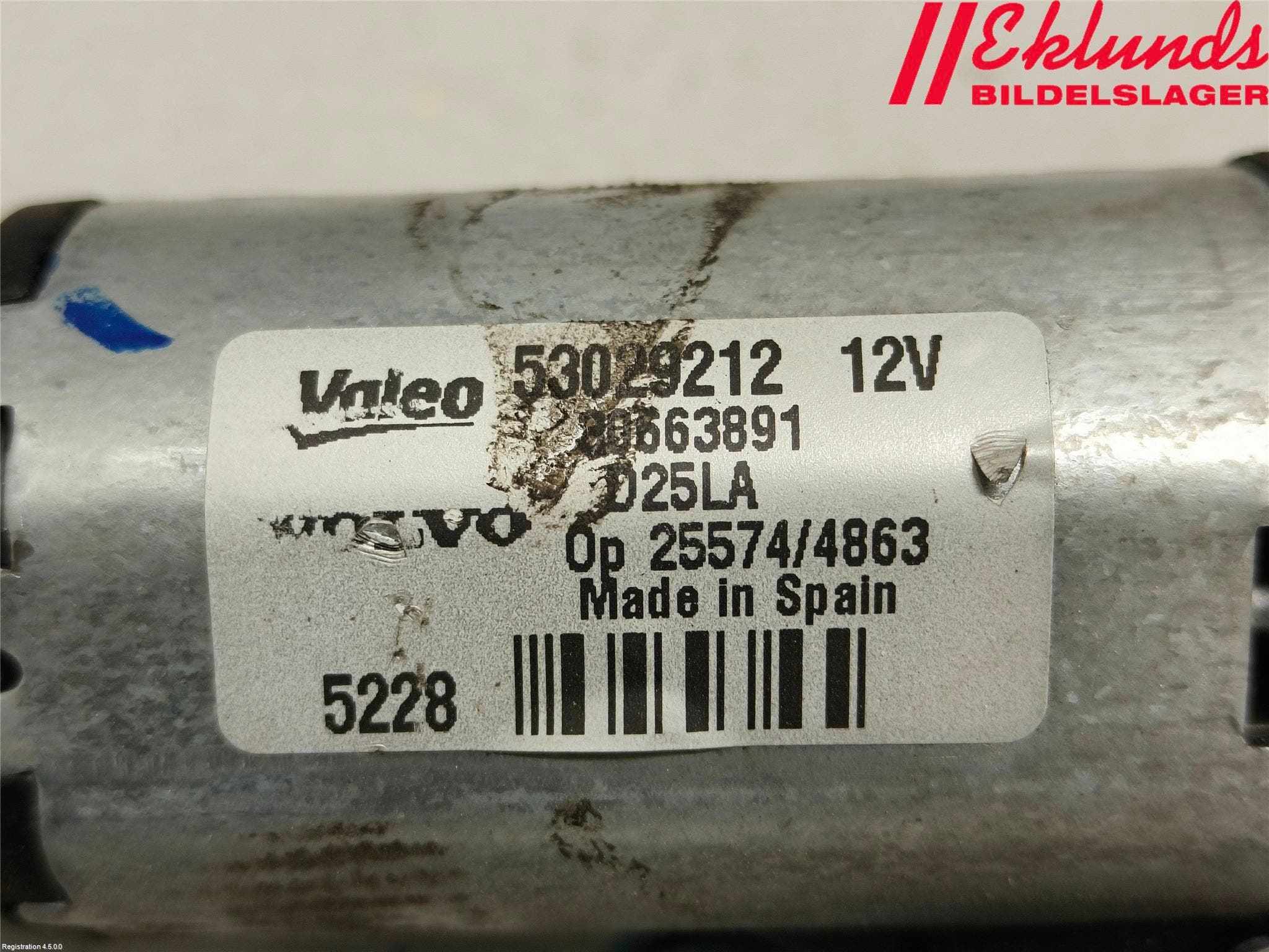 Volvo V70 08-13 Torkarmotor Baklucka