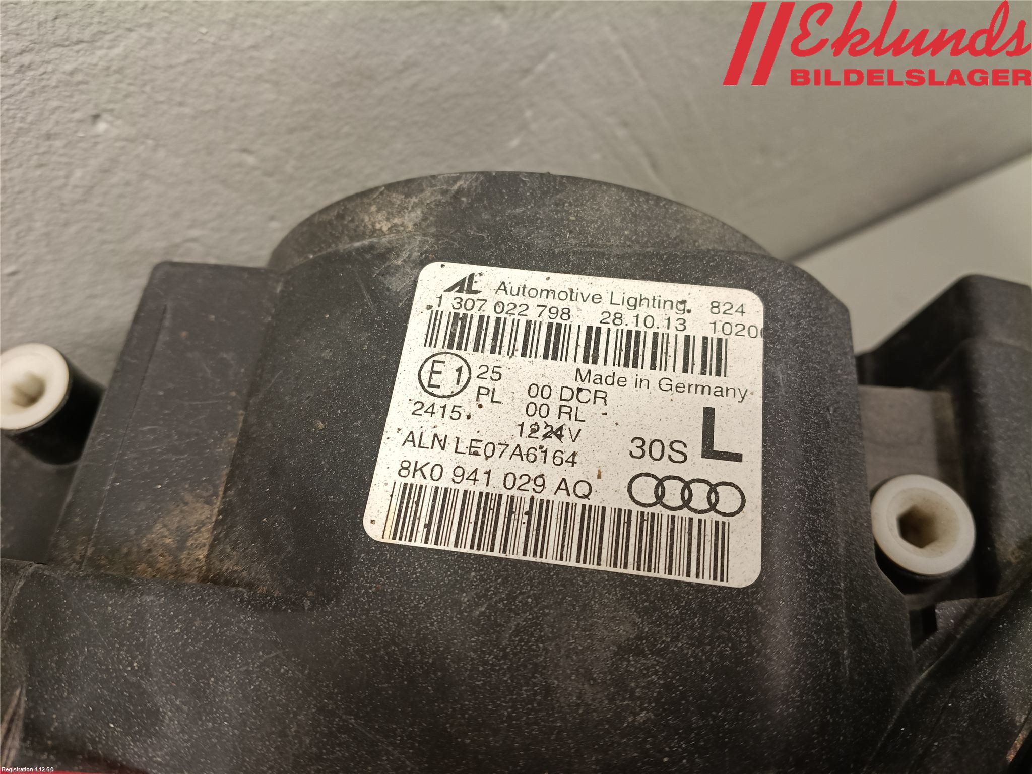 Audi A4/S4 08-11 Strålkastare Vänster