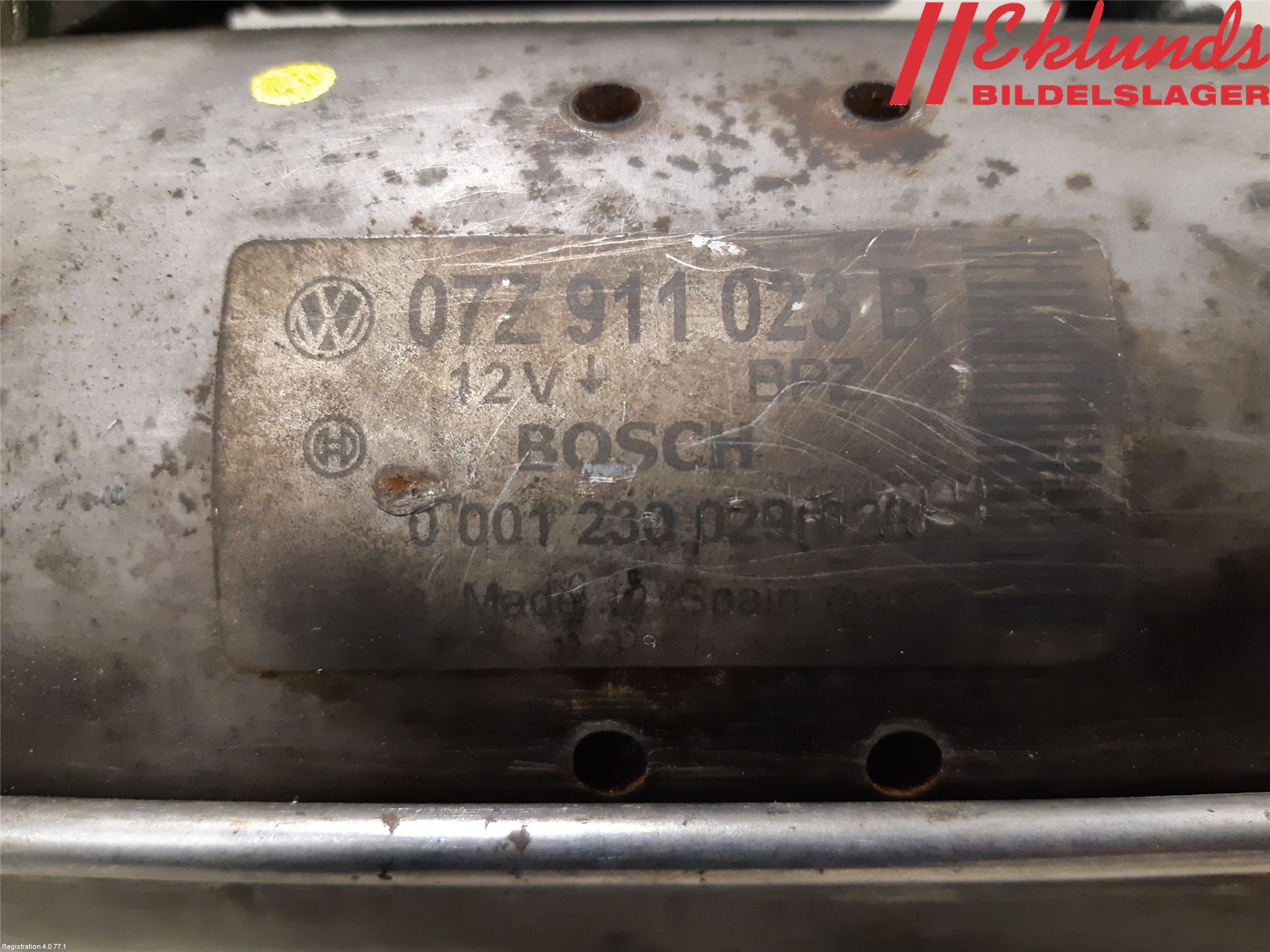 Volkswagen VW TOUAREG 7L 03-10 Startmotor Diesel