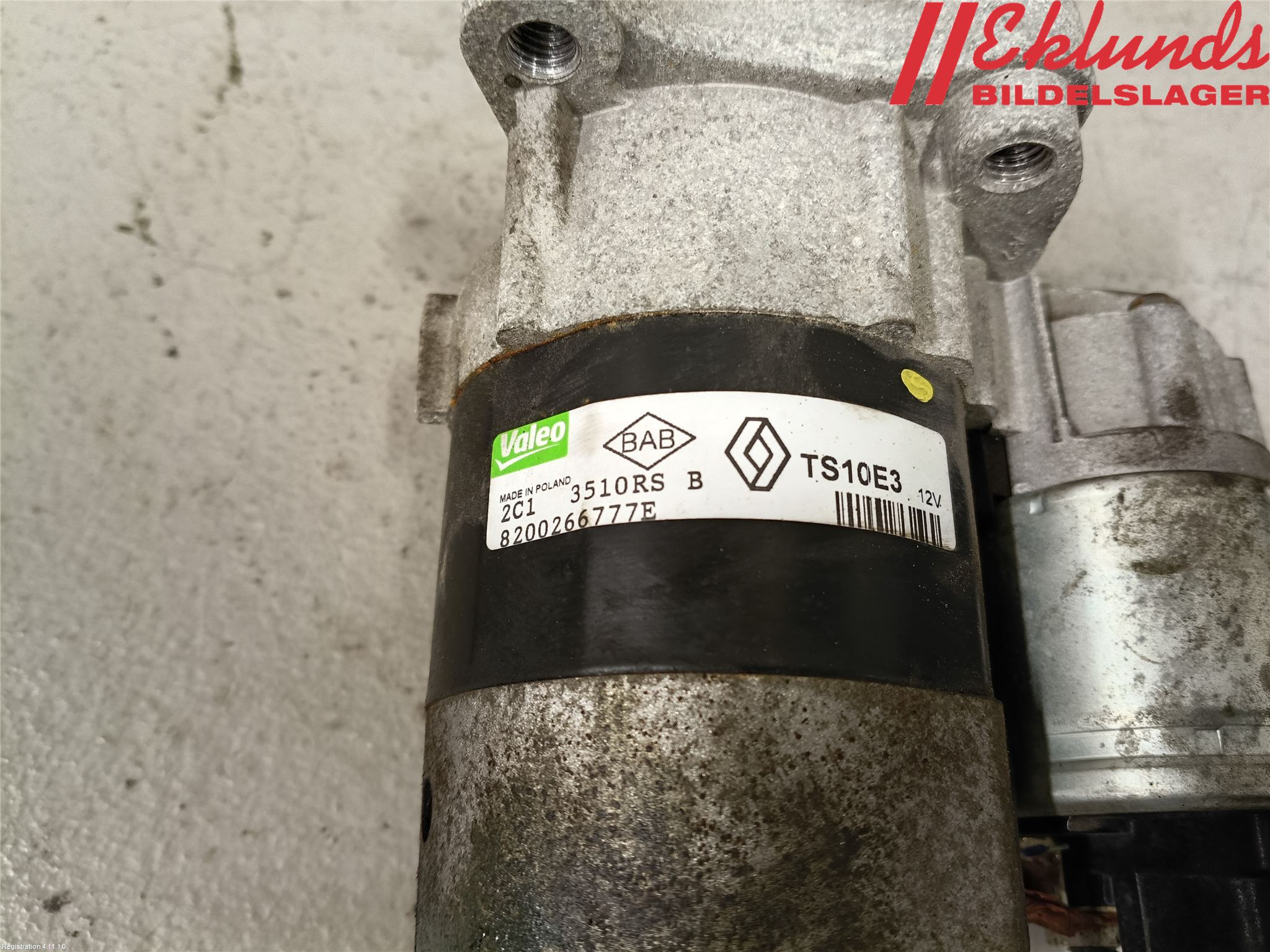 Dacia SANDERO 09-13 Startmotor