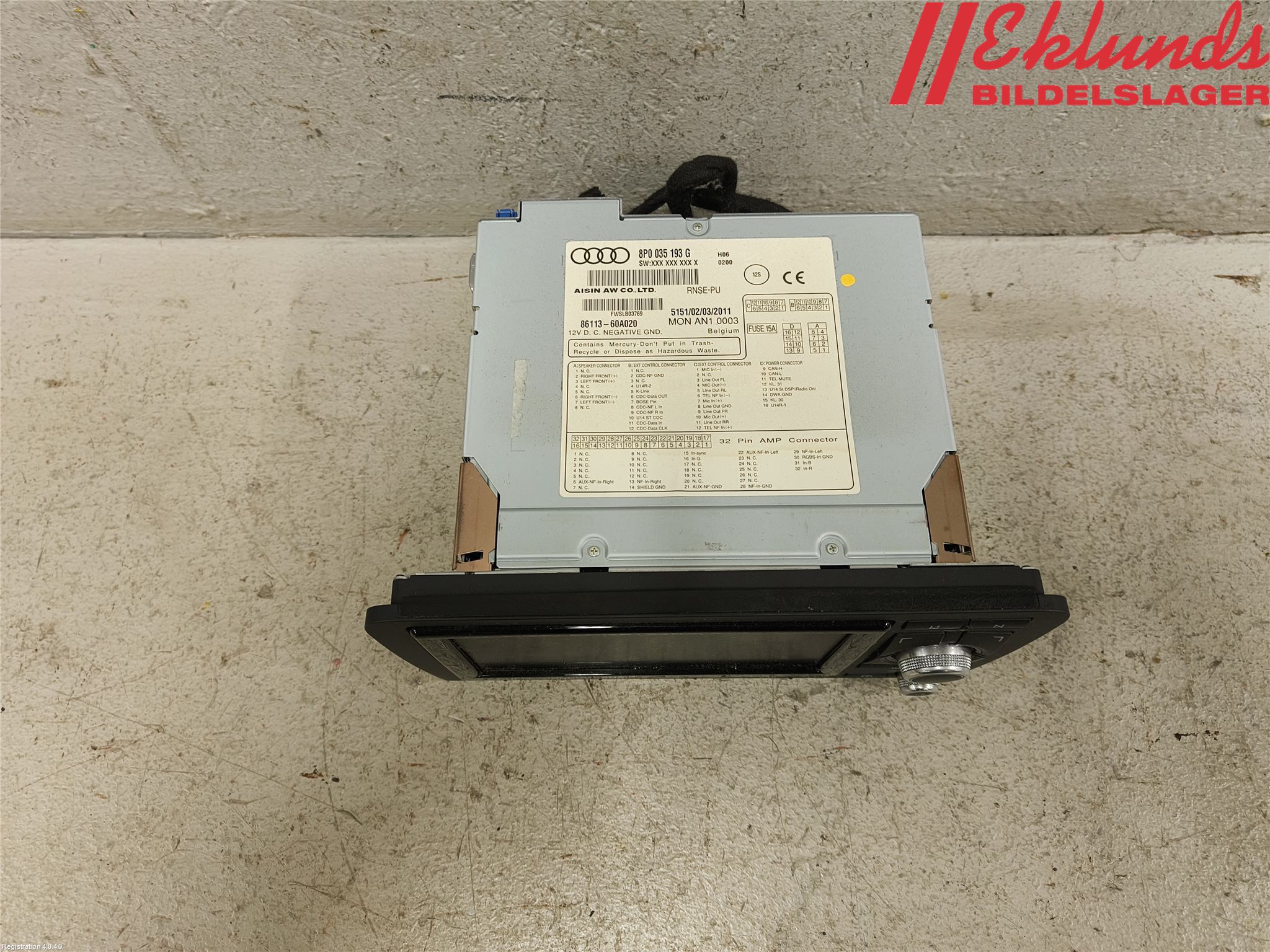 Audi A3/S3 05-13 Gps Navigator