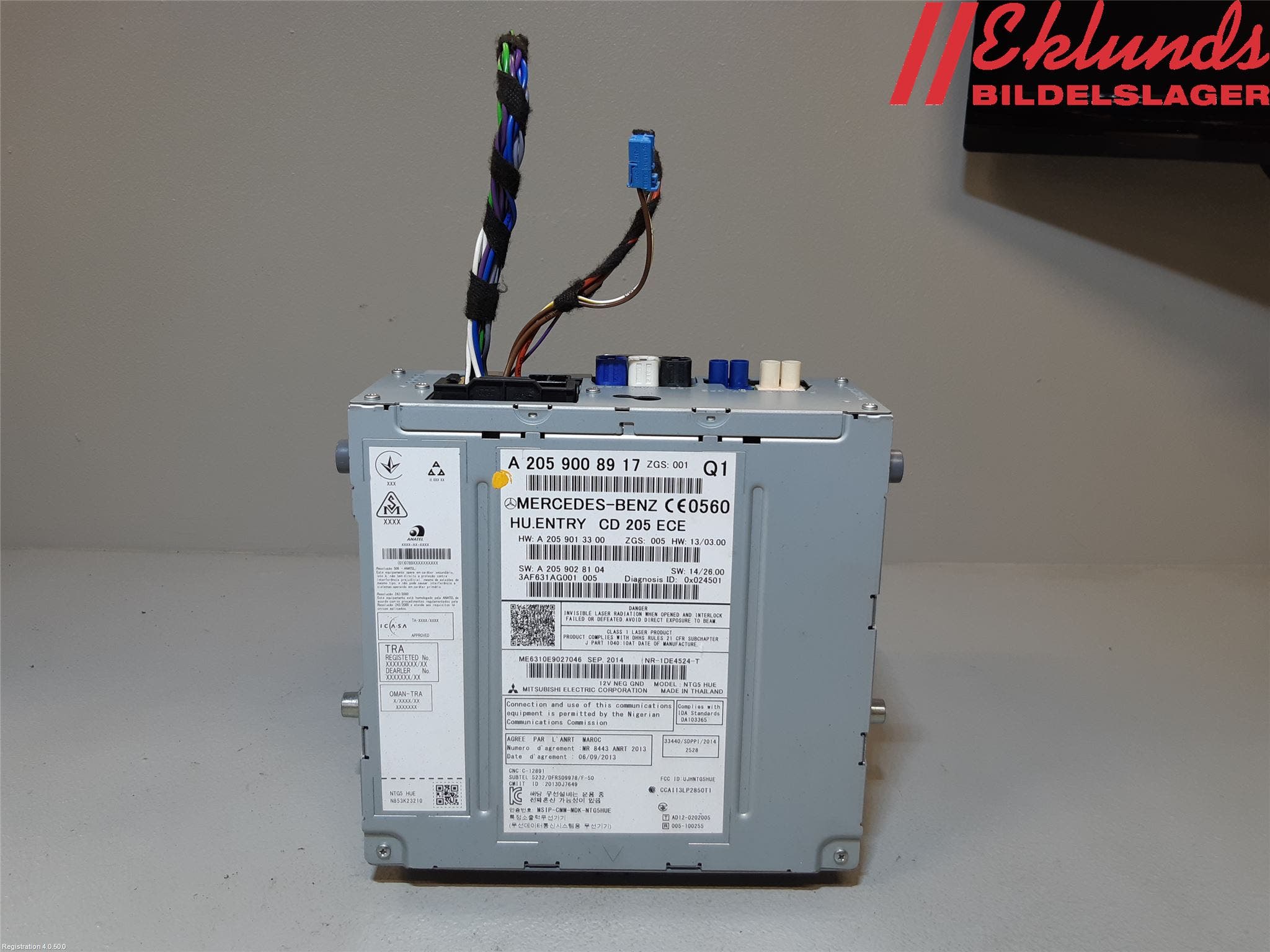 Mercedes-Benz MB C-KLASS (W205) 14-21 Cd Radio - Multimediapanel