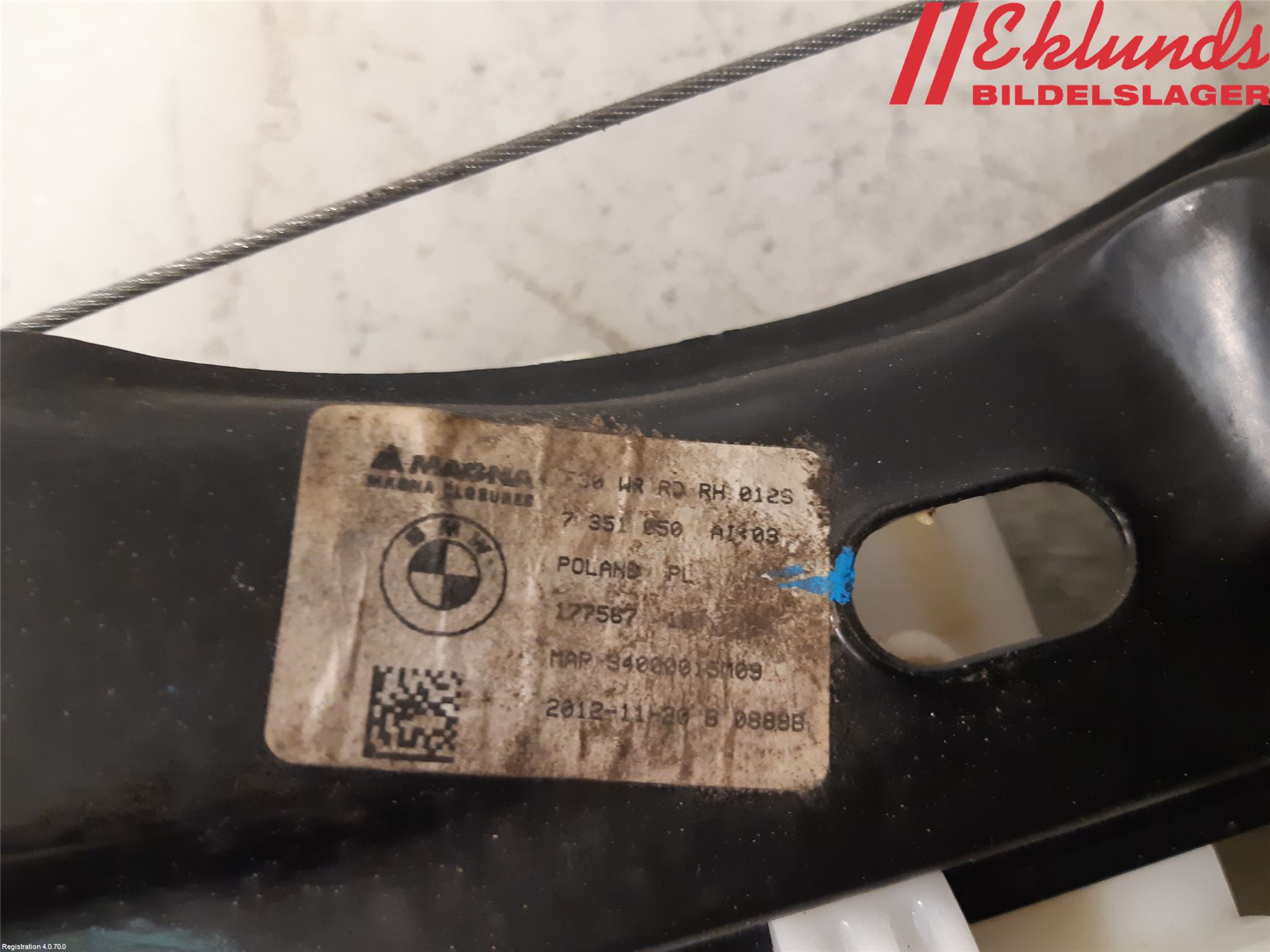 BMW 3 F30/F31/F80 12-19 Fönsterhiss El Kompl