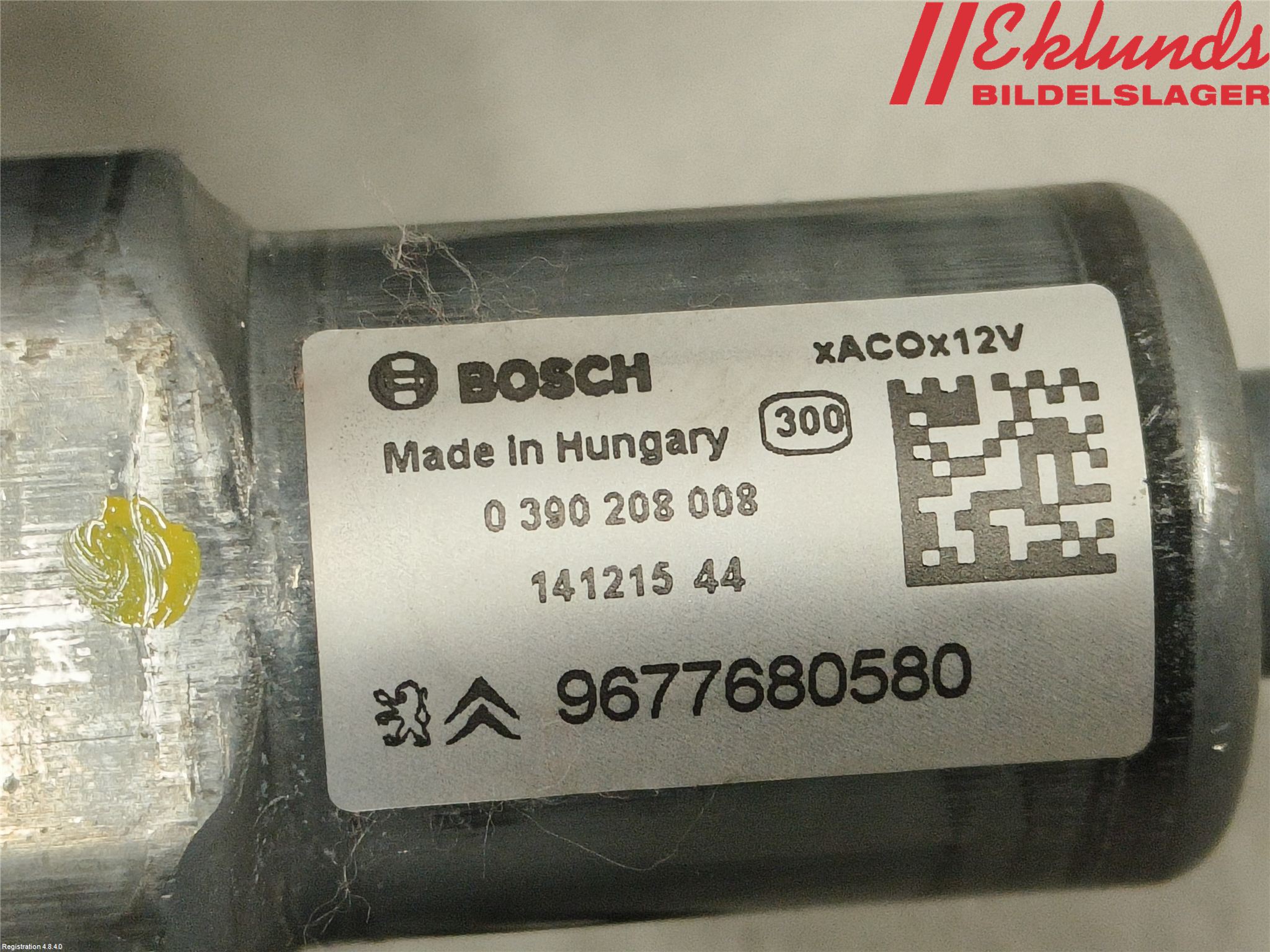Peugeot 308 14-21 Torkarmotor Baklucka