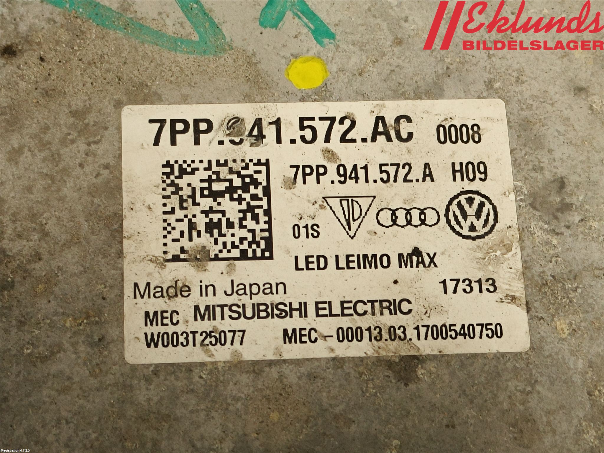 Audi A5 17- Styrenhet Strålkastare