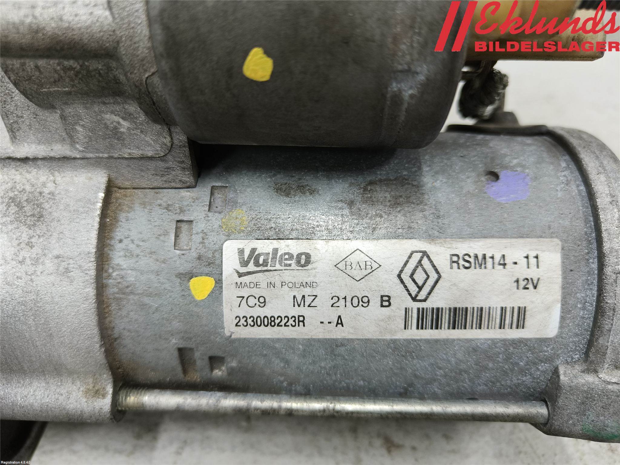 Renault CLIO IV 16-19 Startmotor Diesel
