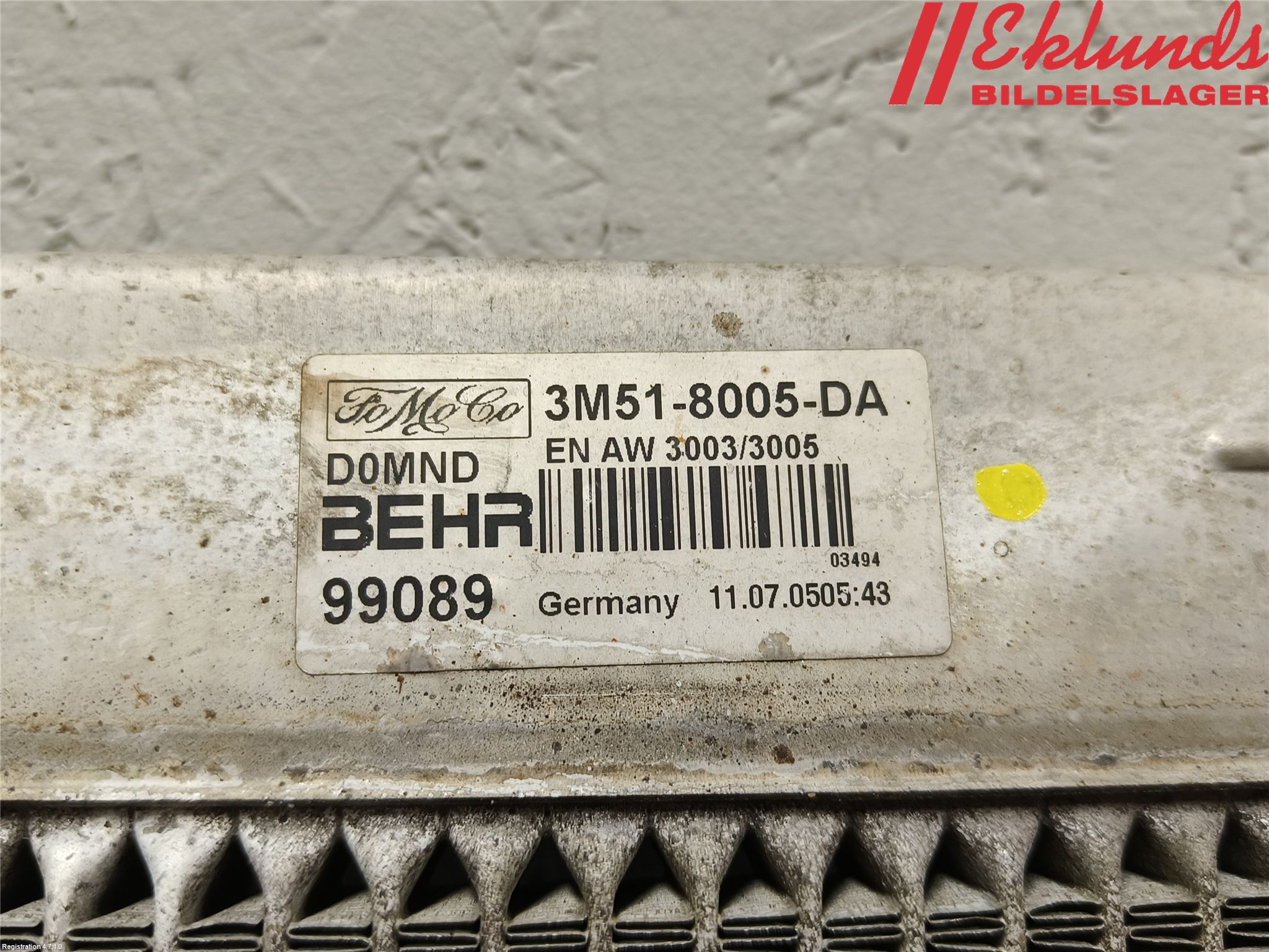 Volvo V50 04-07 Kylare Man