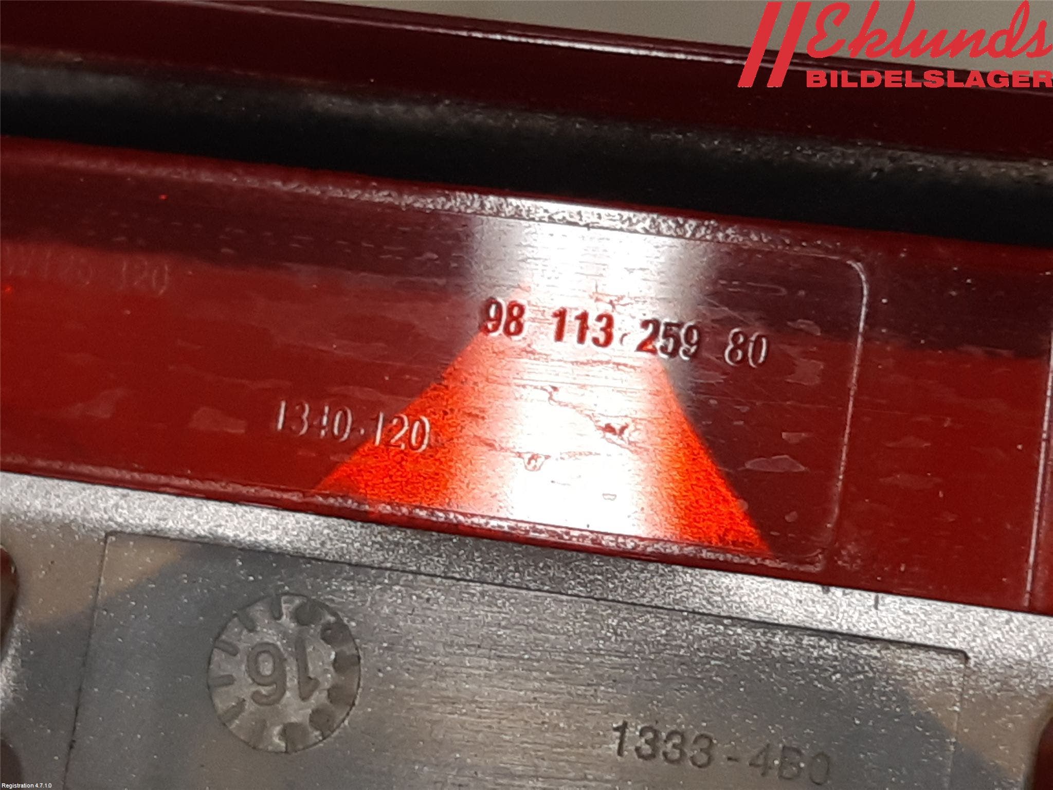 Peugeot EXPERT/E-EXPERT 17- Bromsljus Bakruta