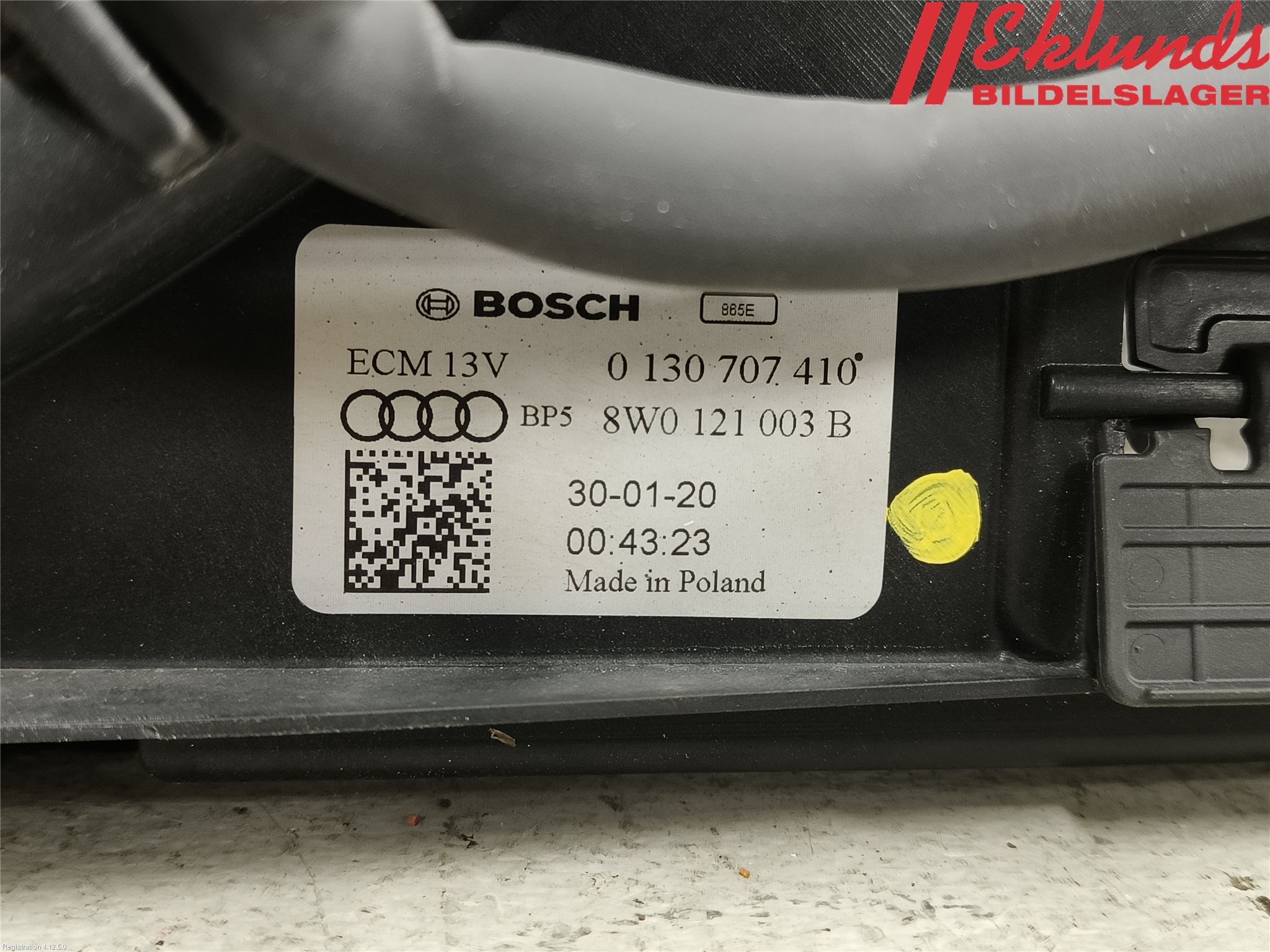 Audi E-TRON, S GE 19- Kylfläkt El