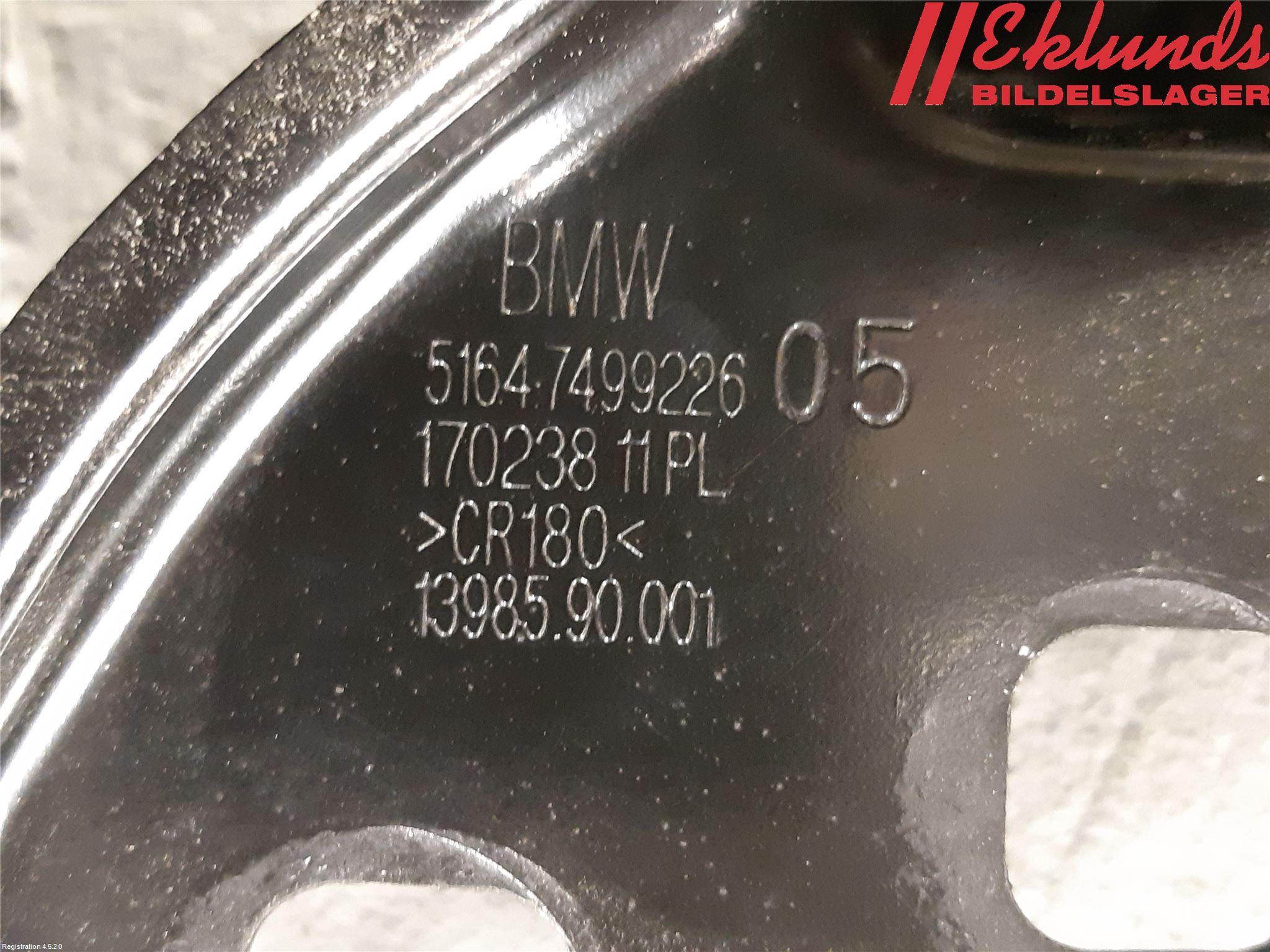 BMW 3 G20/G21/G80/G81 19- Frontplåt