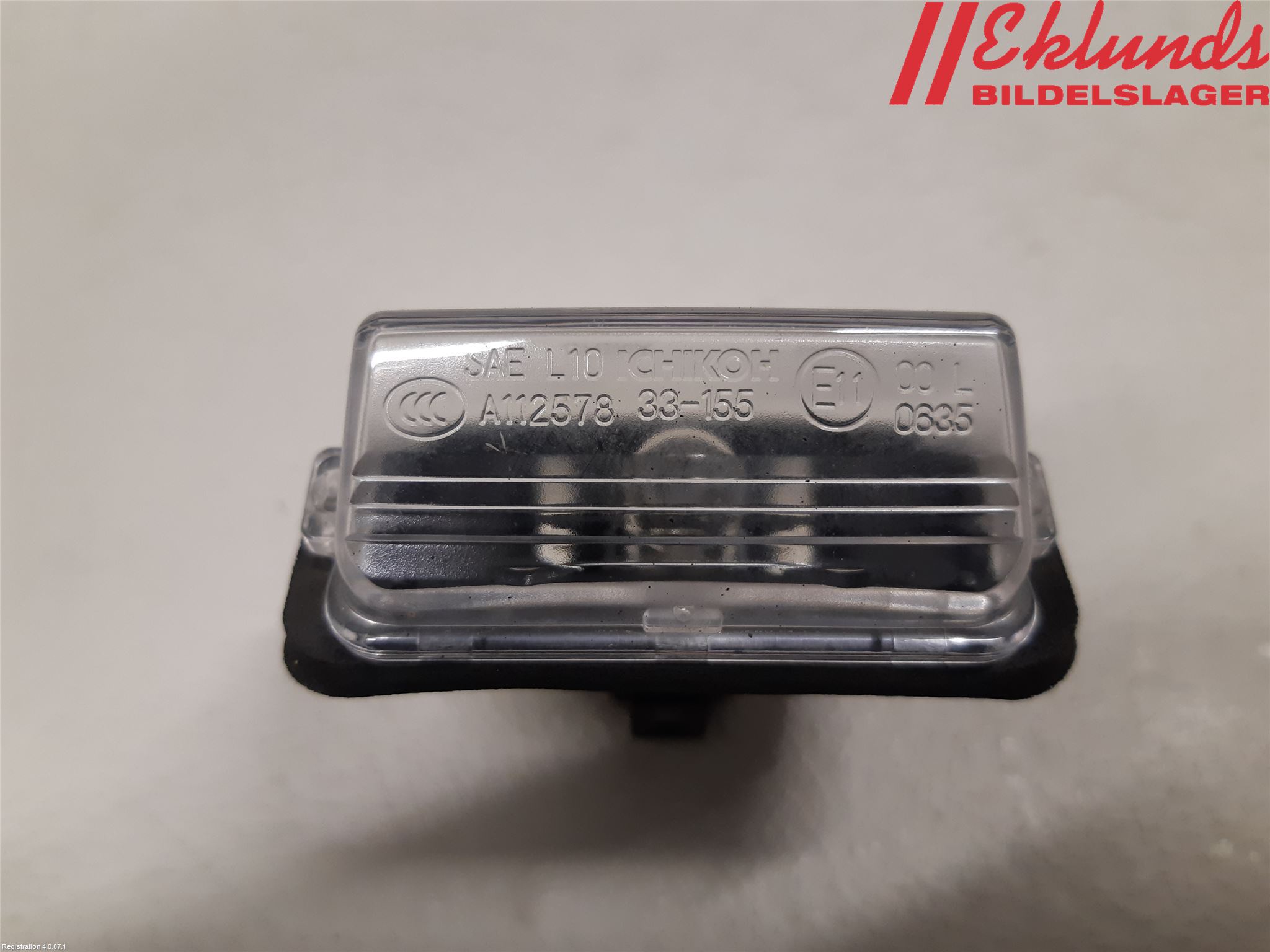 Toyota YARIS XP21 20- Skylt Belysning