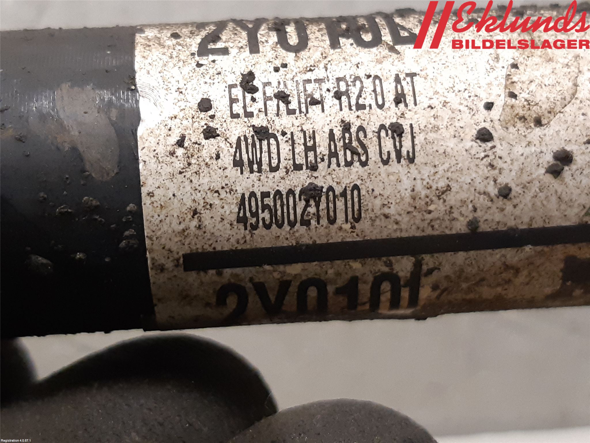 Kia SPORTAGE (SL) 11-15 Drivaxel Fram Vänster