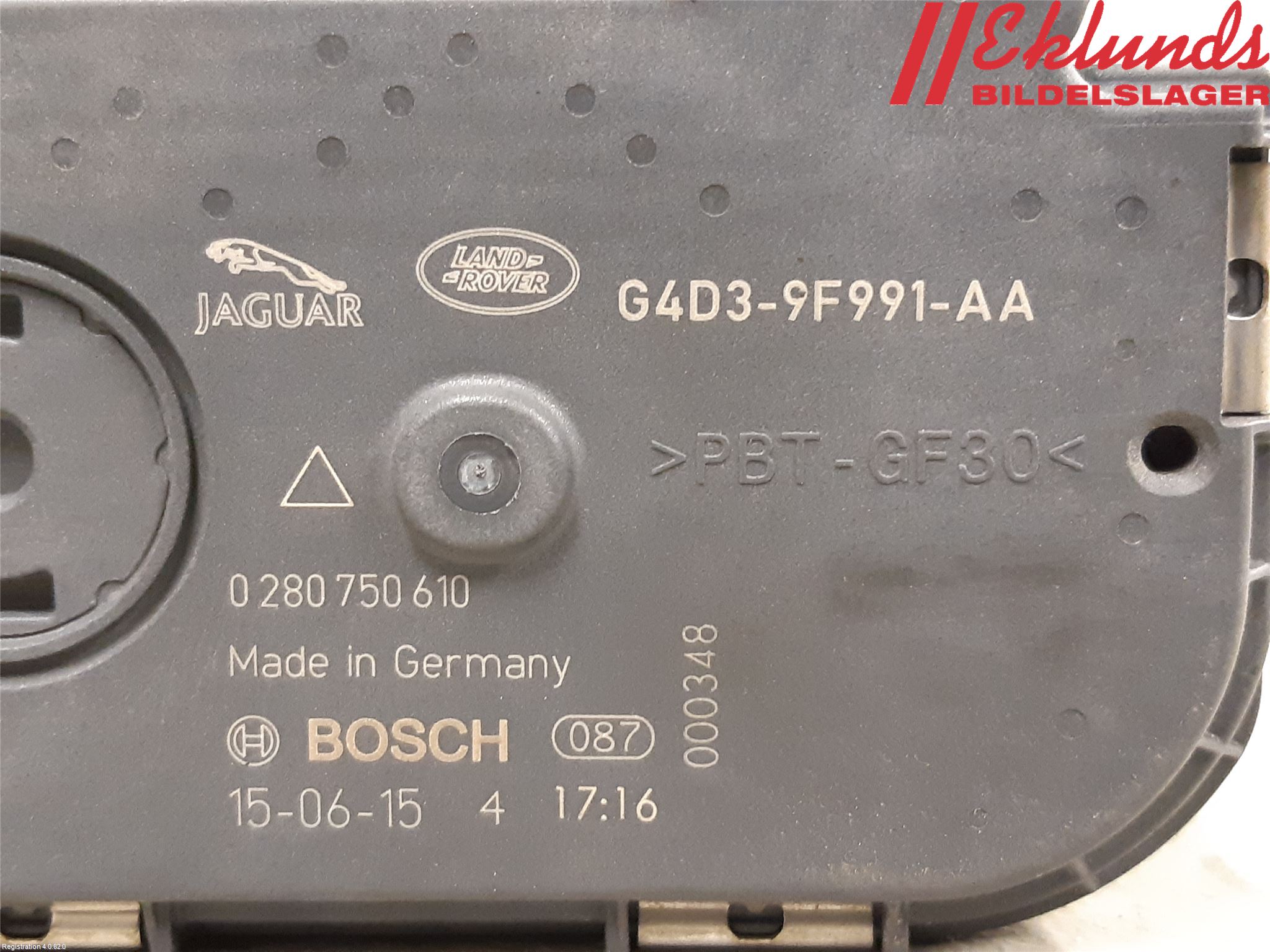 Jaguar XE (X760) 15-24 Injspjällhus