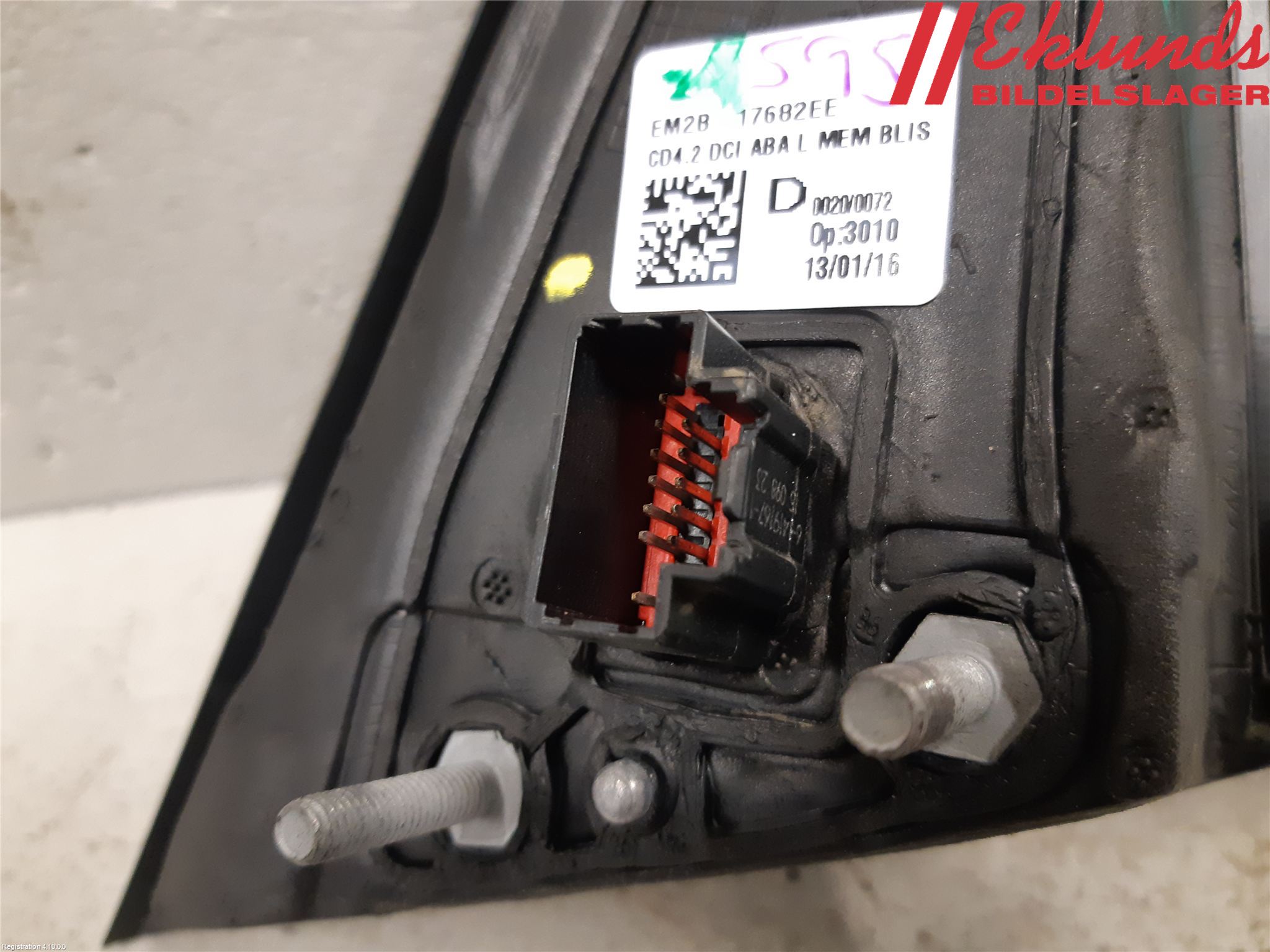 Ford S-MAX 15- Spegel Yttre El Hö