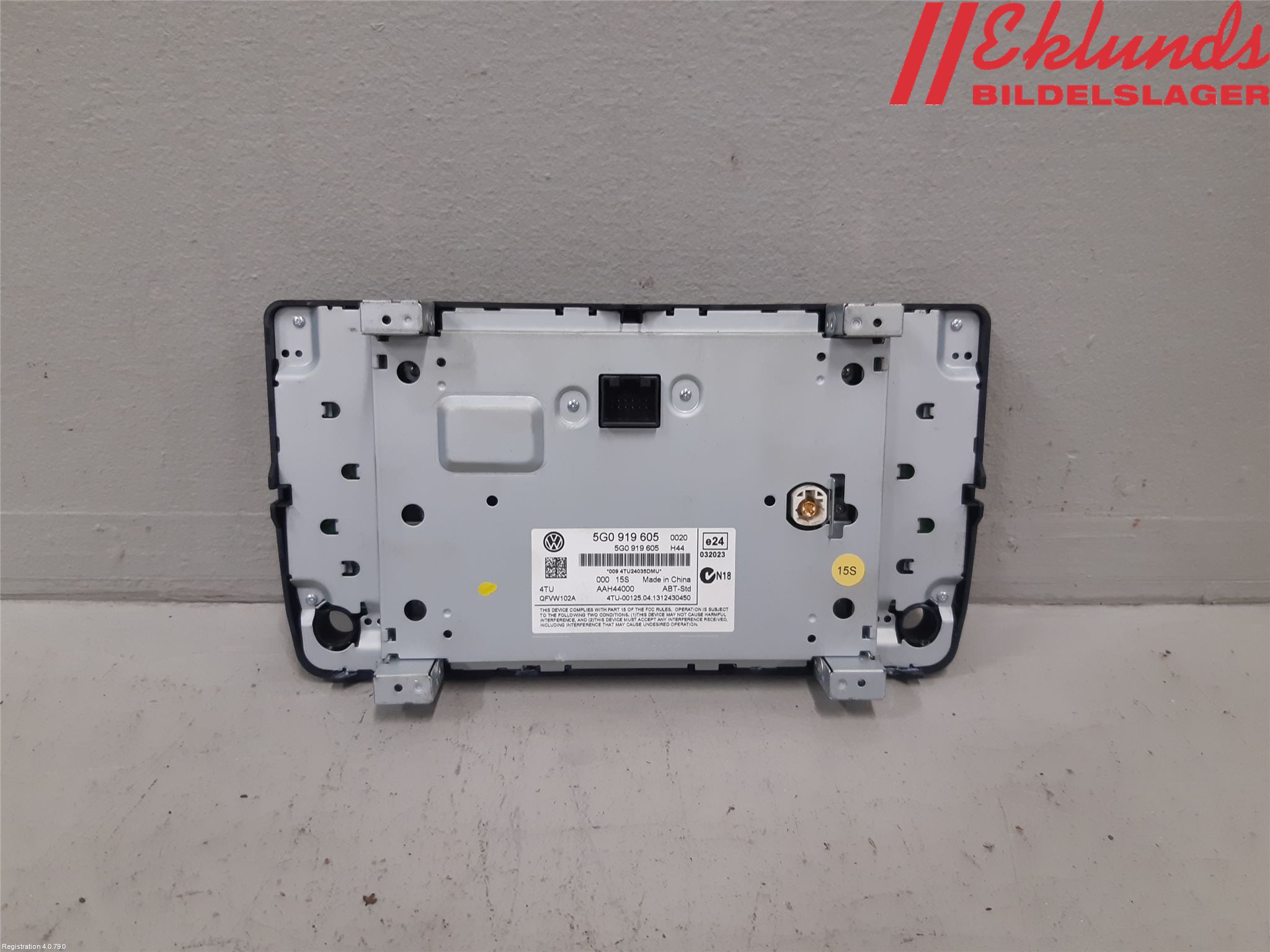 Volkswagen VW GOLF / E-GOLF VII 13-20 Multifunktionsdisplay