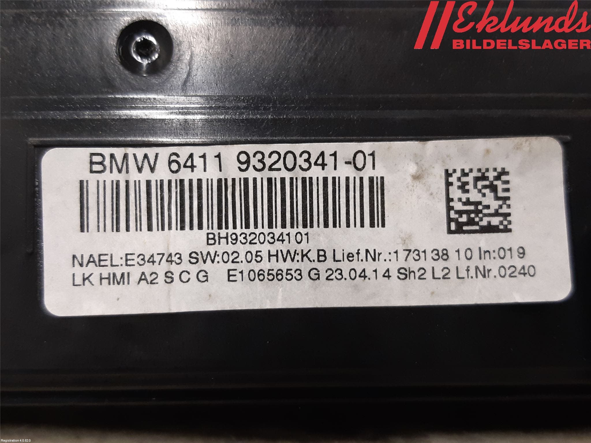 BMW 4 F32/F33/F82/F83 13-20 Ac Styrenhet Ac Manöveren