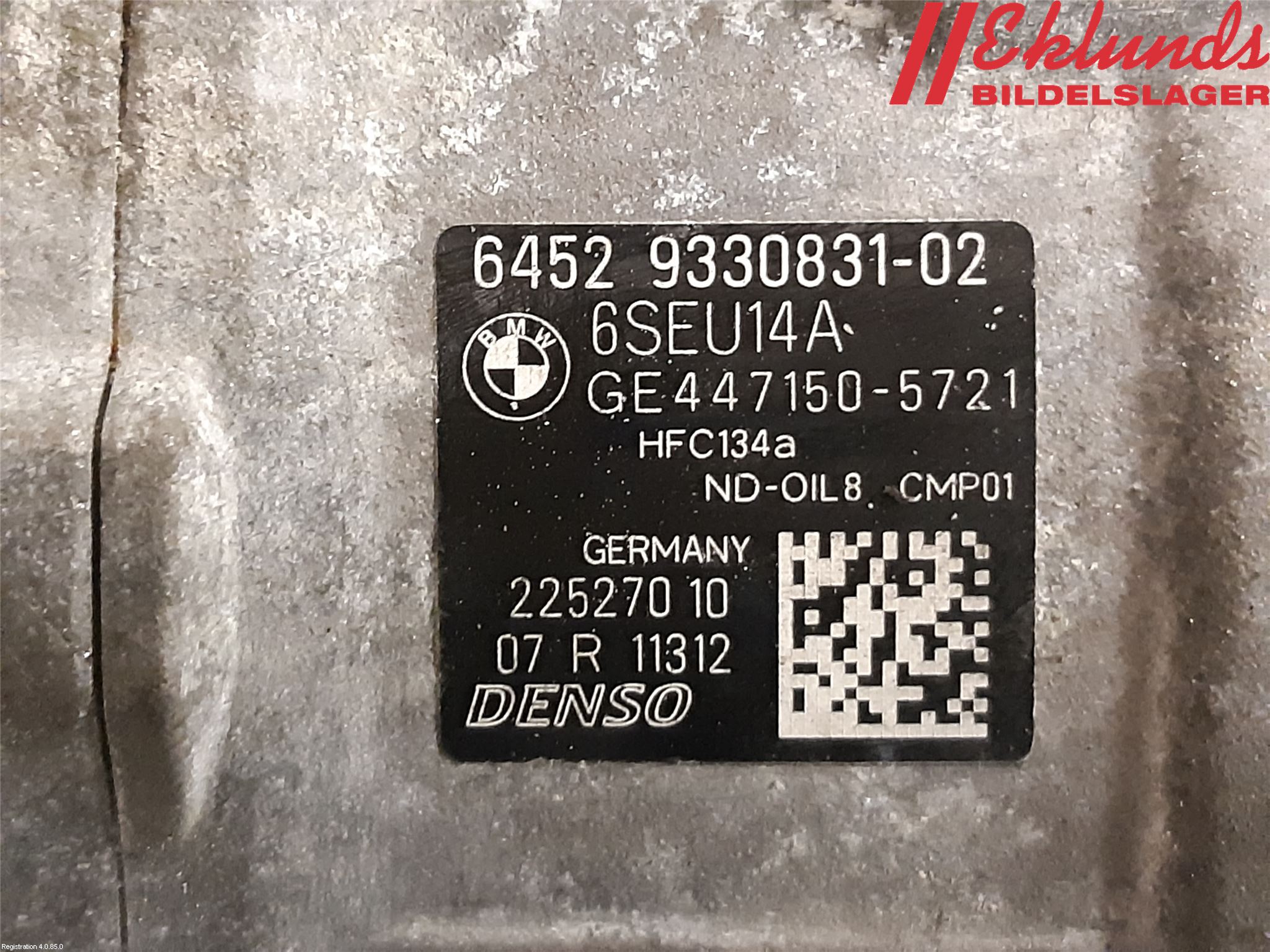BMW 4 F32/F33/F82/F83 13-20 Ac Kompressor