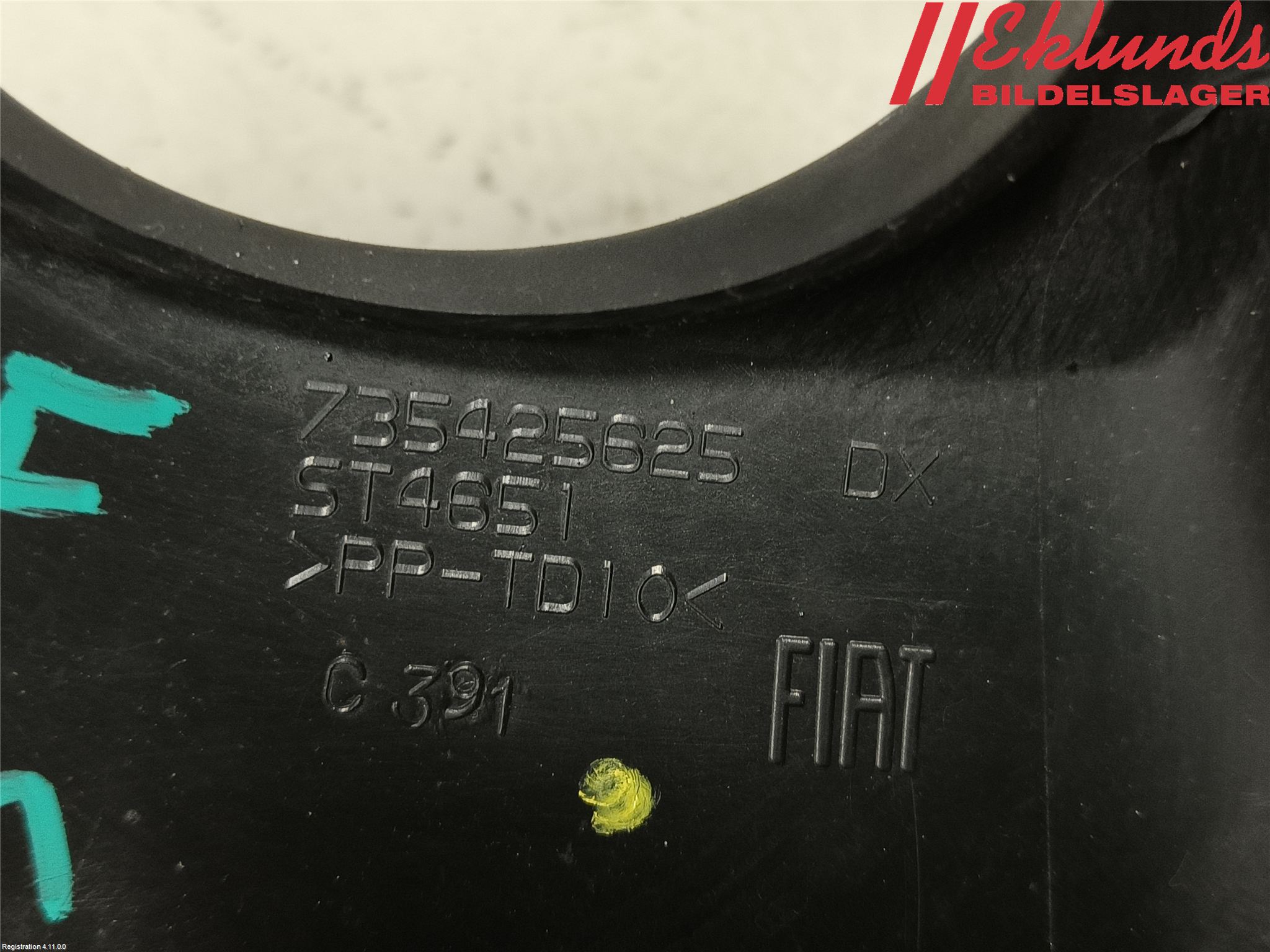 Fiat 500 07- Dimljussarg Fram