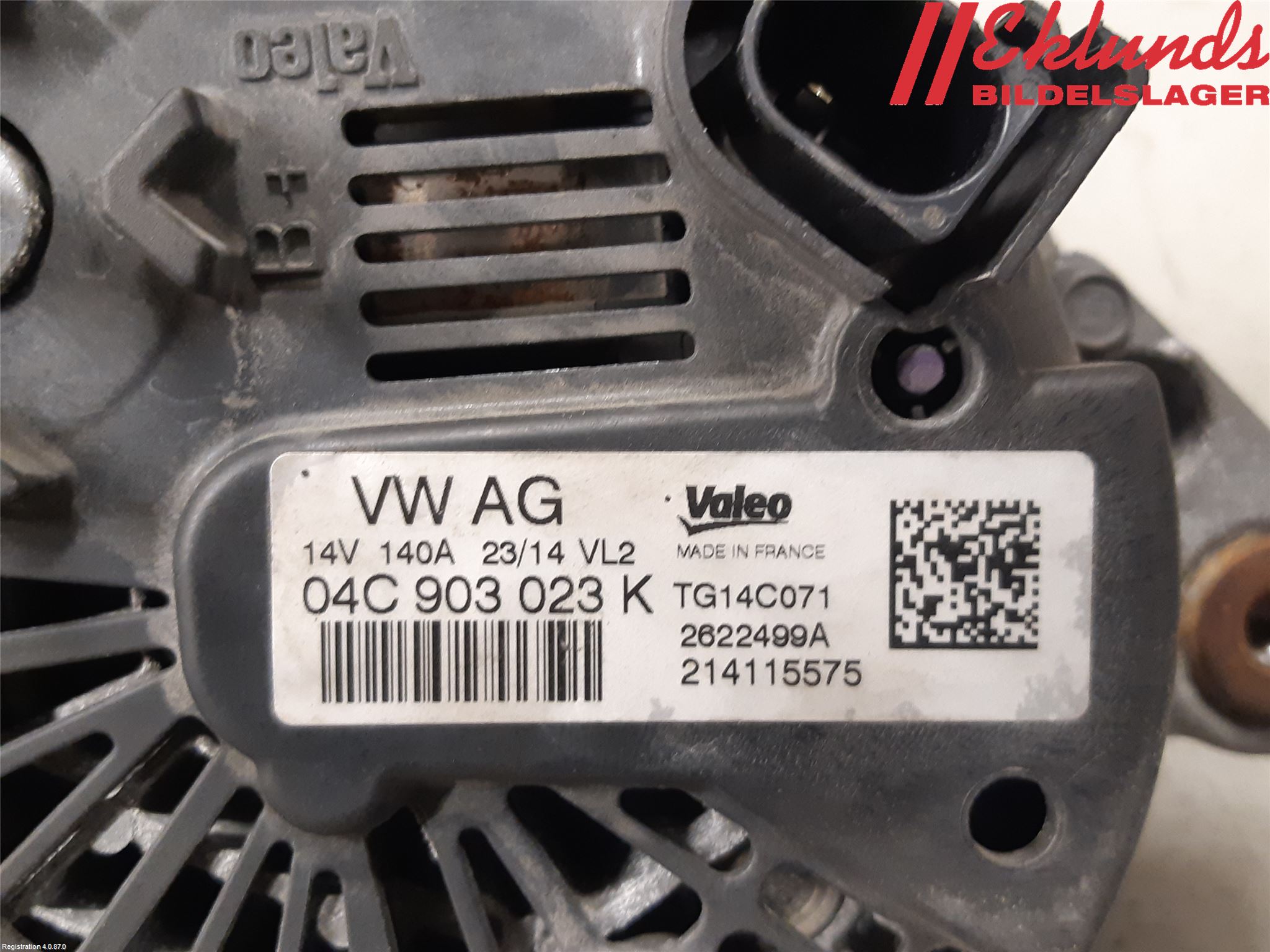 Volkswagen VW GOLF SPORTSVAN 15-20 Generator