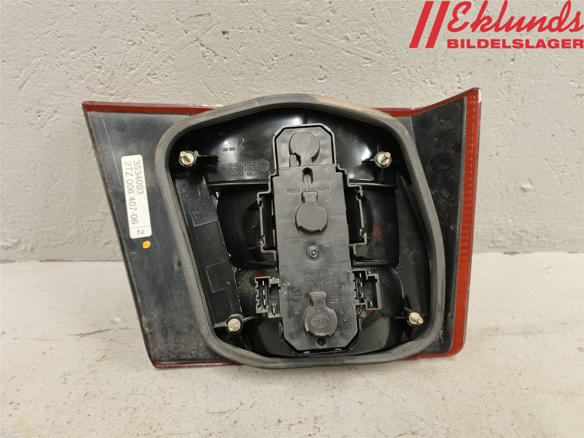 Volvo 940 91-98 Bakljus Lucka Hö