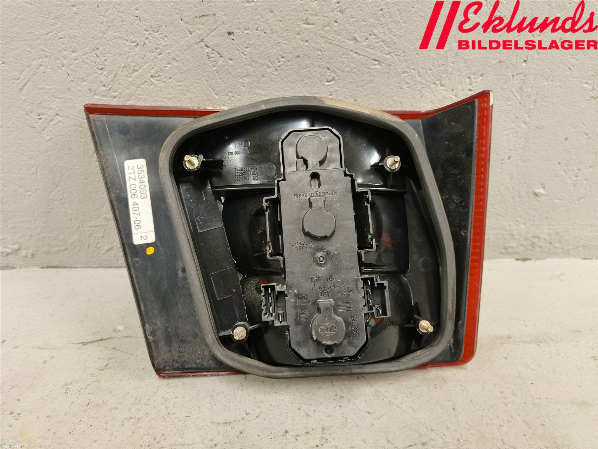 Volvo 940 91-98 Bakljus Lucka Hö