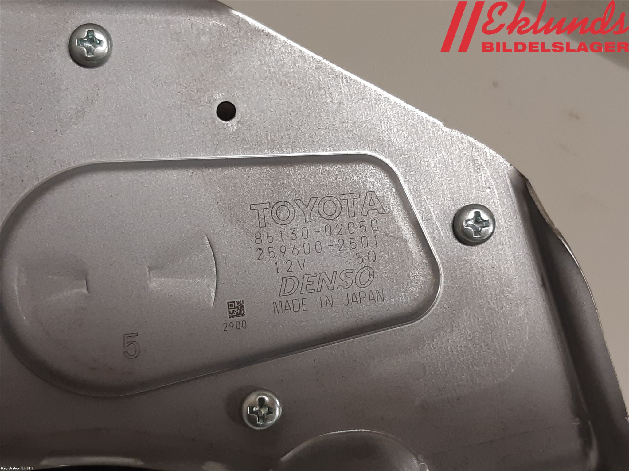 Toyota AURIS 13-19 Torkarmotor Baklucka