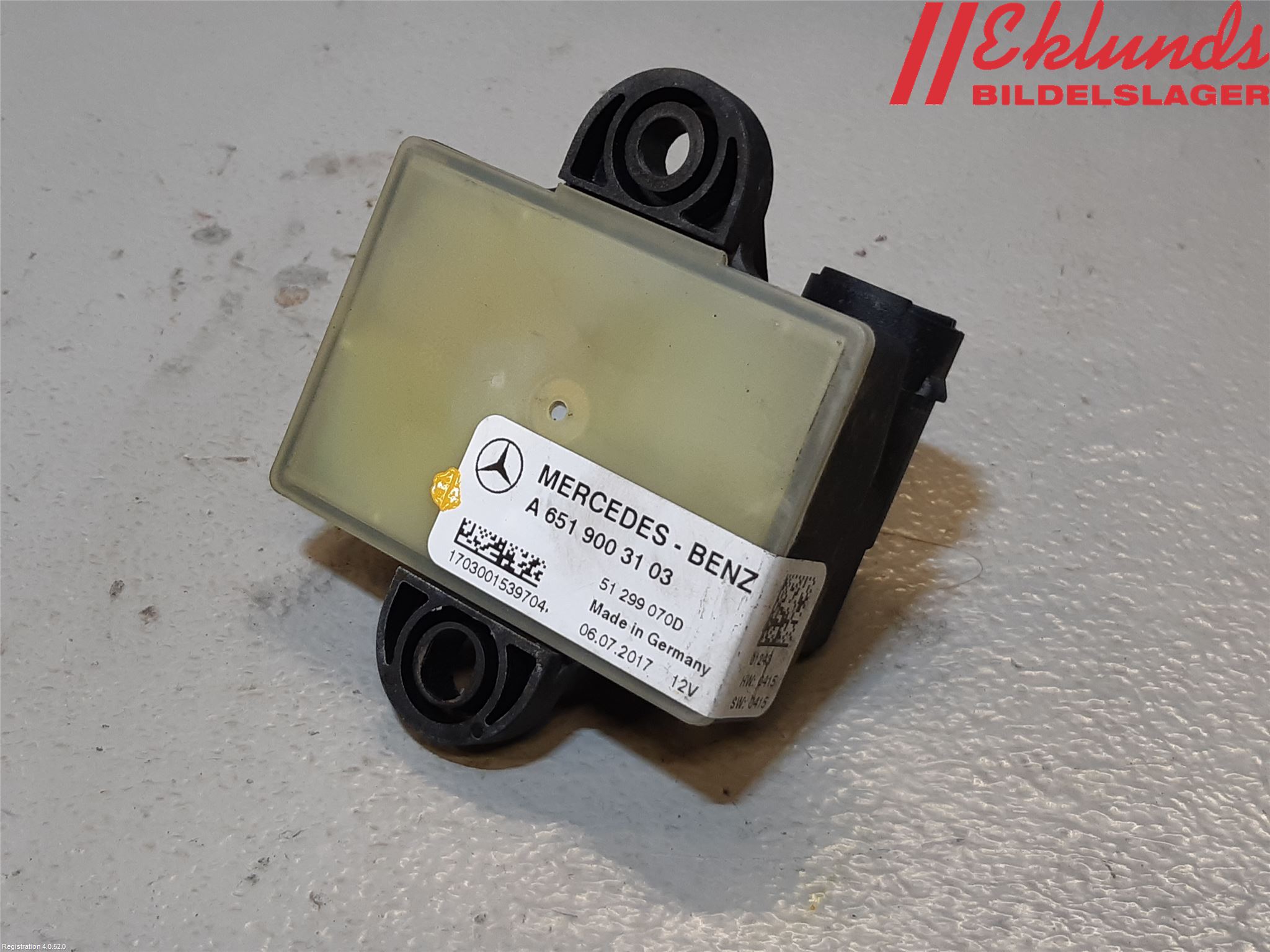 Mercedes-Benz MB VITO/V-KLASS (W640,W447,W448) 14- Relä Glödning Diesel