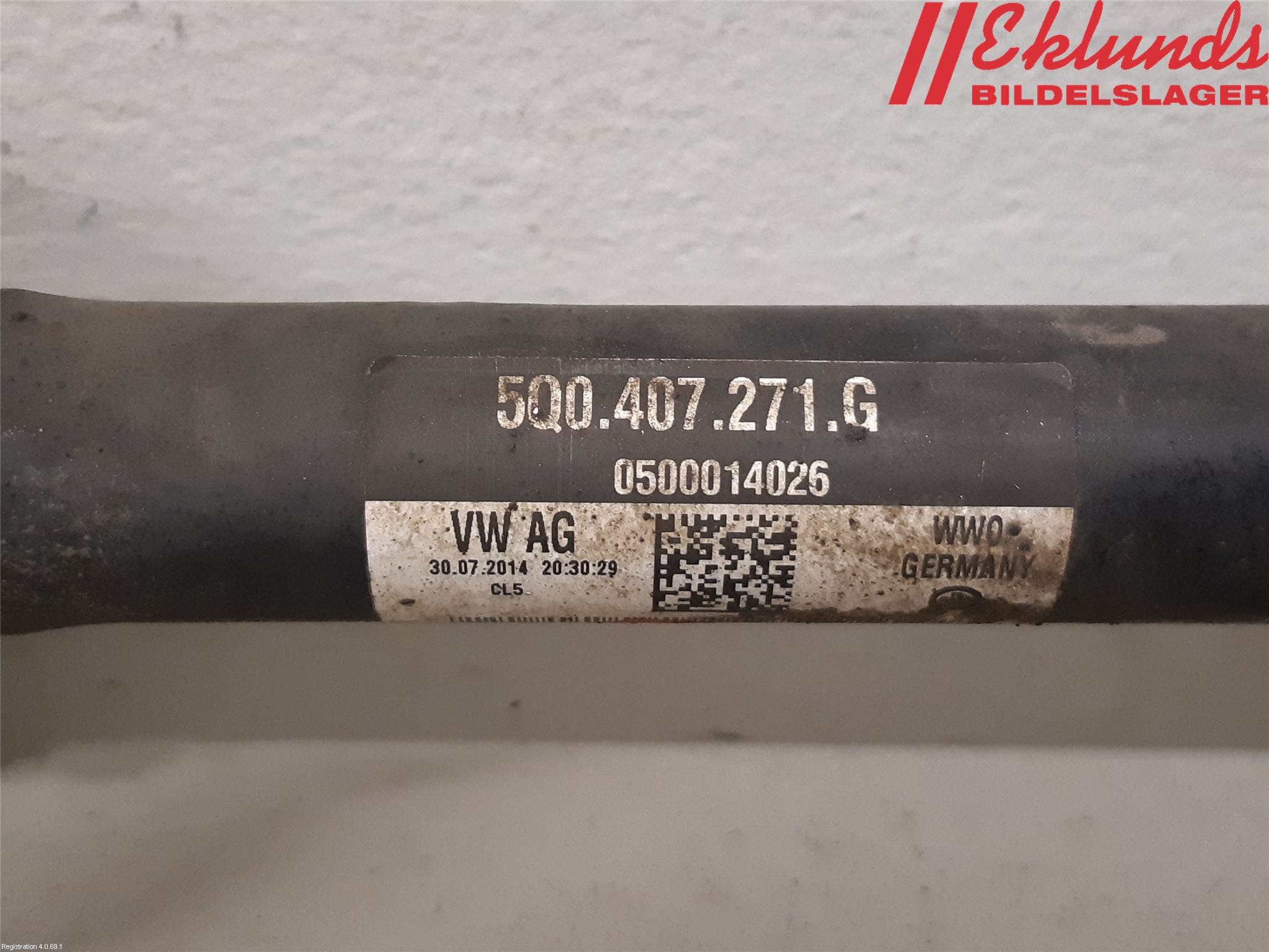 Volkswagen VW GOLF / E-GOLF VII 13-20 Drivaxel Fram Vänster