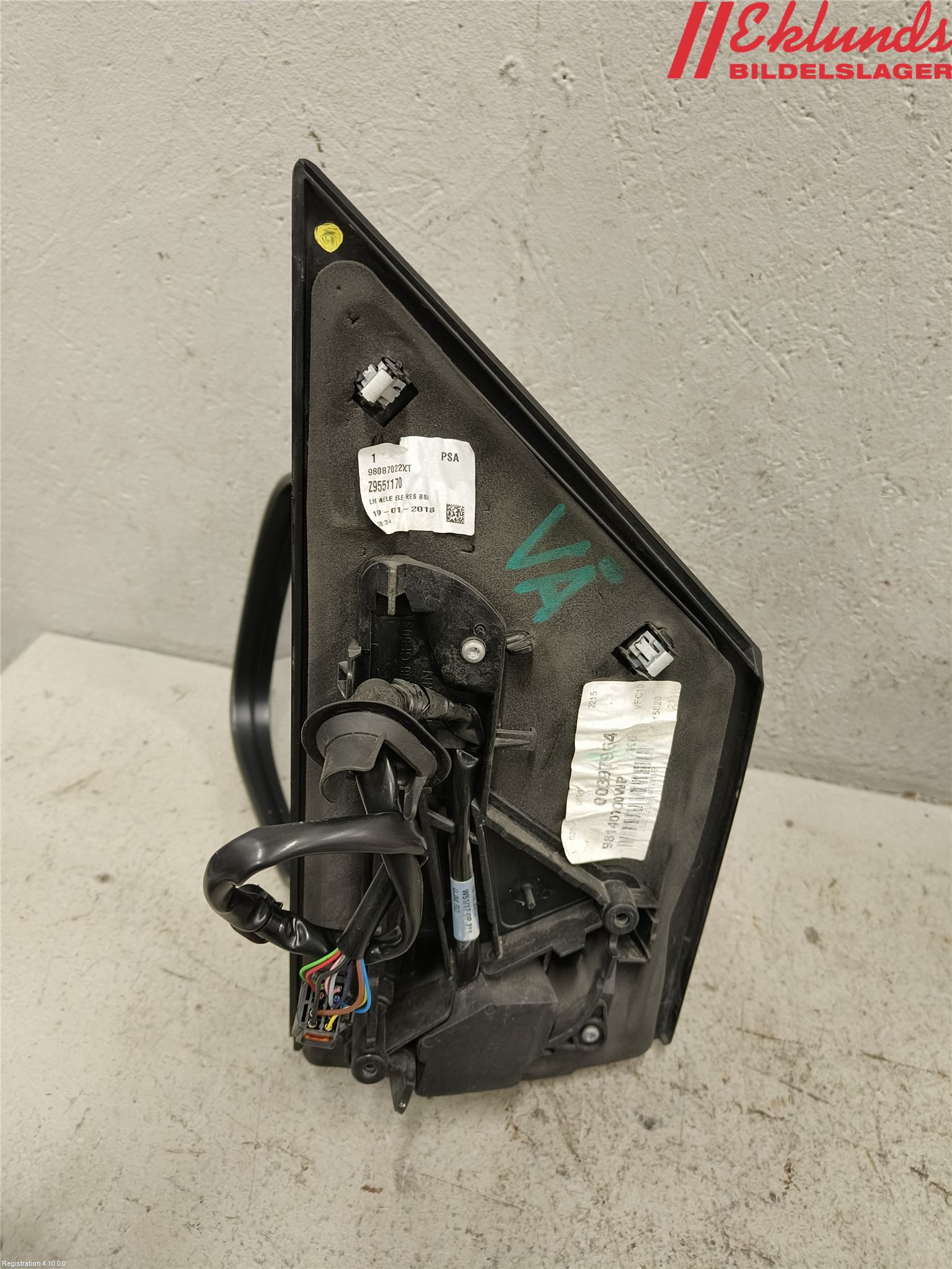 Toyota PROACE II 16- Spegel Yttre El Vä