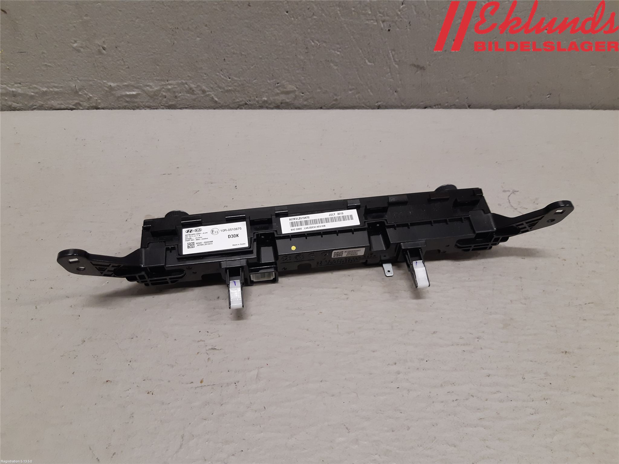 Kia NIRO (DE) 17-22 Cd Radio - Multimediapanel