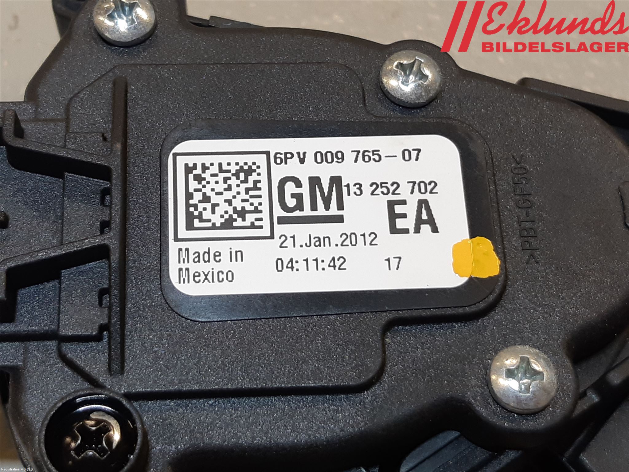 Opel ASTRA J 10-15 Gaspedal