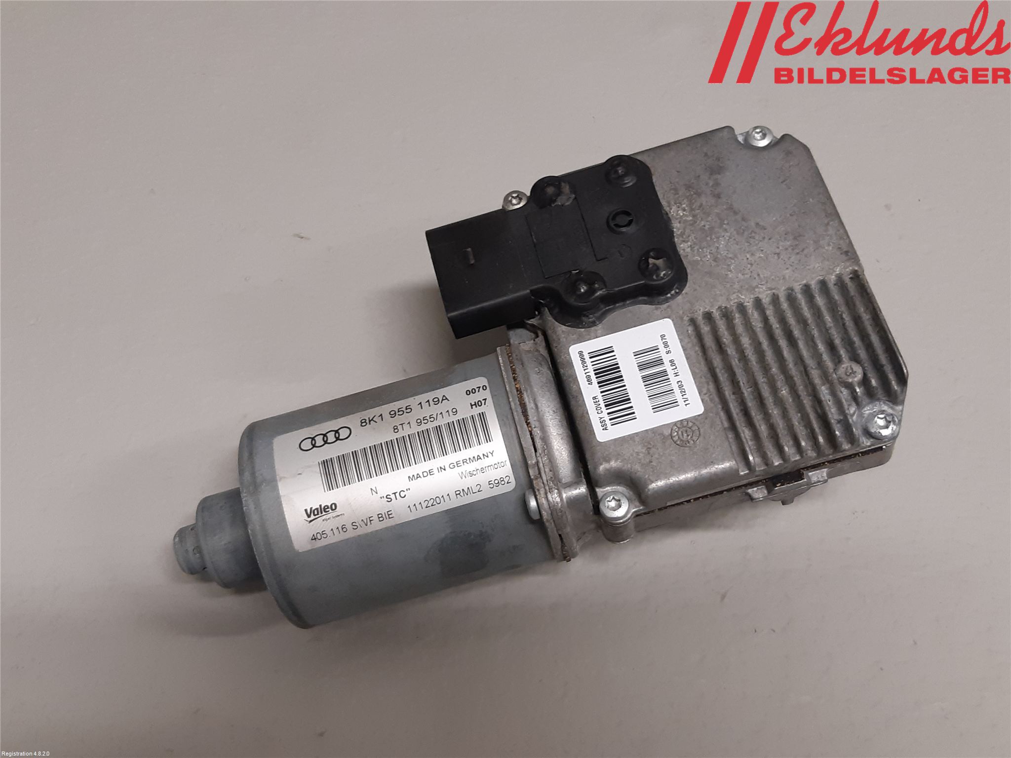 Audi A4 12-15 Torkarmotor Vindruta