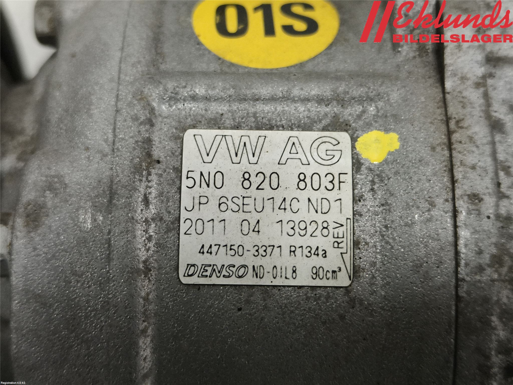 Volkswagen VW GOLF VI 09-13 Ac Kompressor