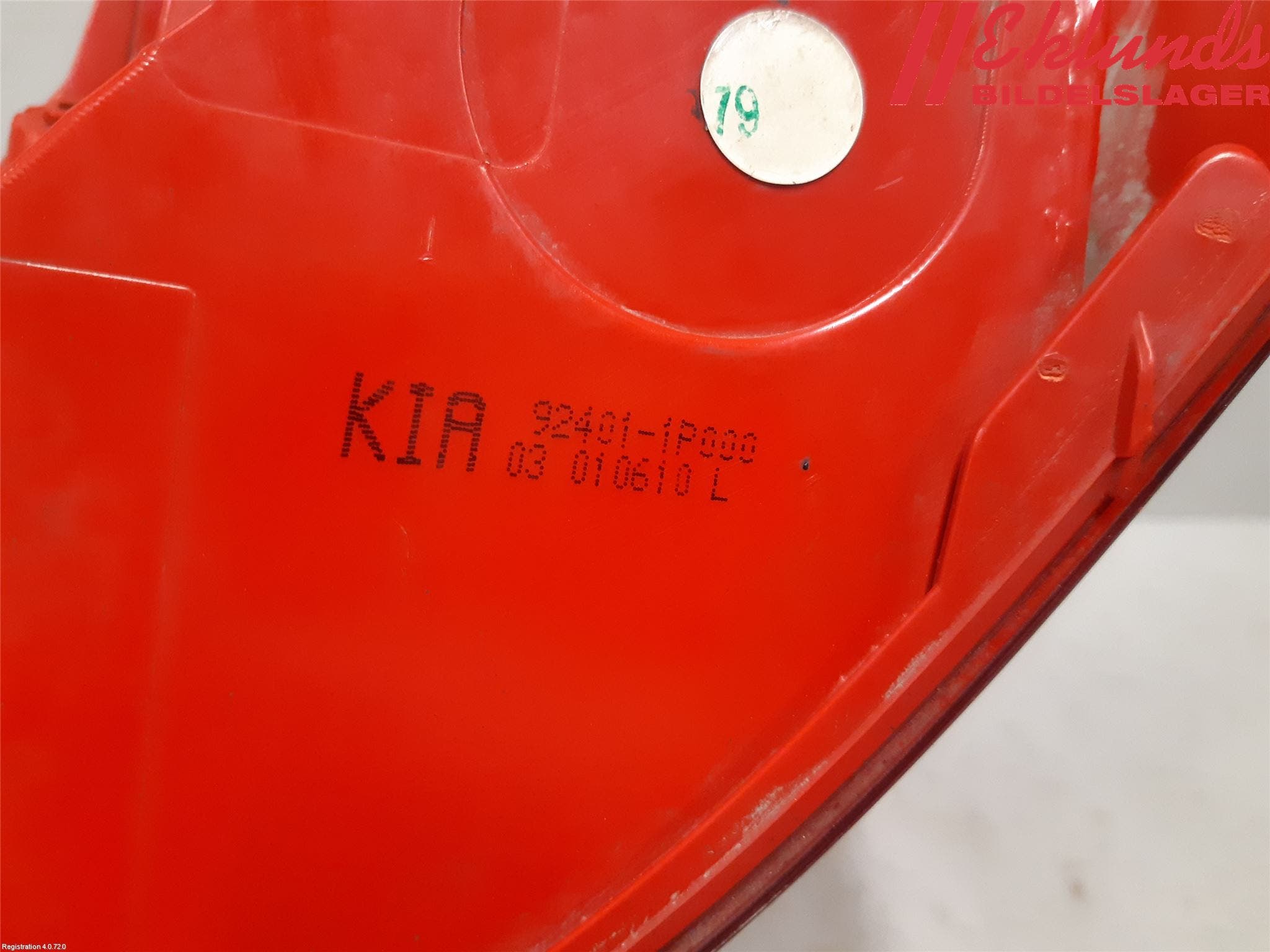 Kia VENGA 10-19 Bakljus Vänster