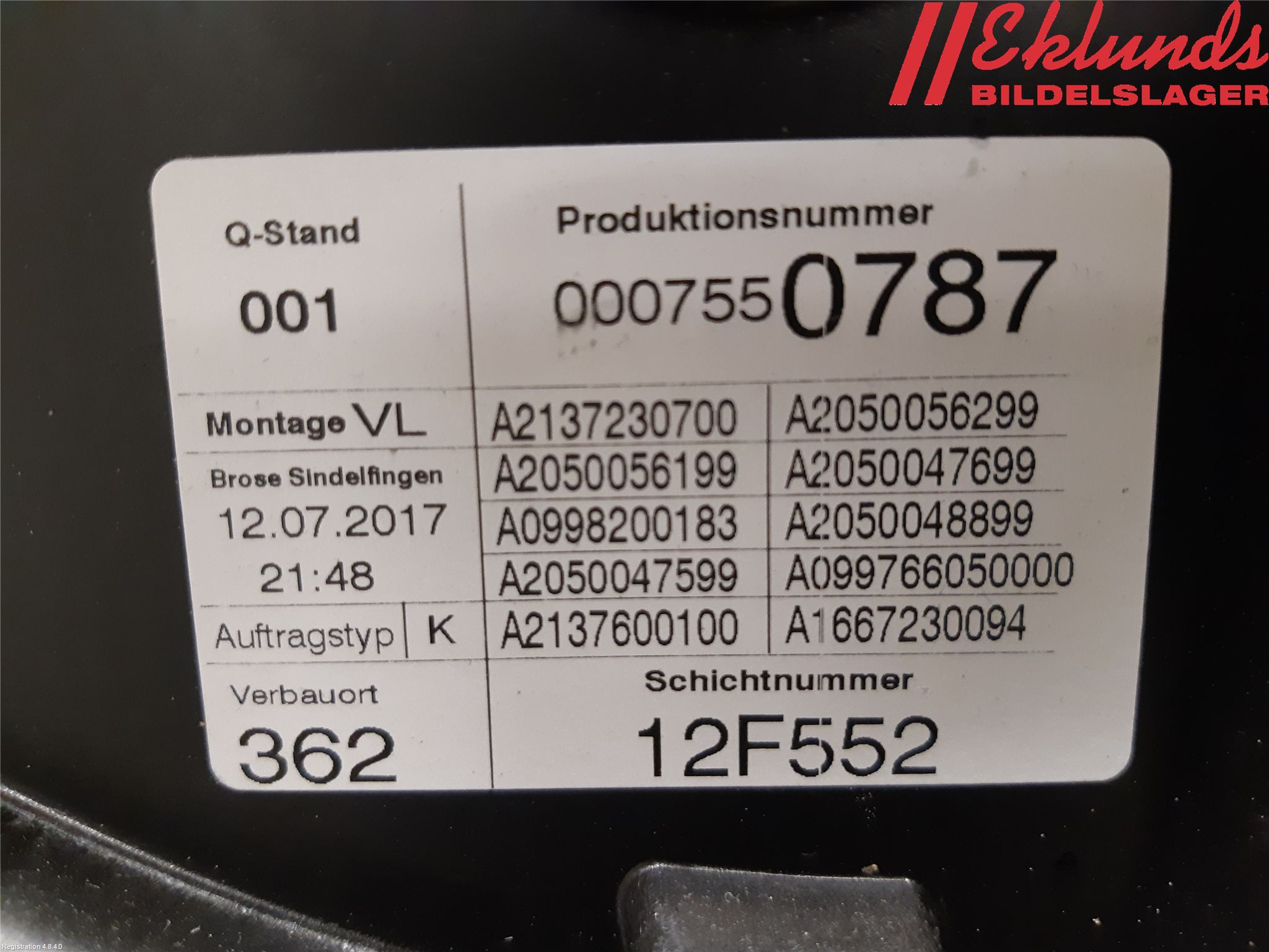 Mercedes-Benz MB E-KLASS (W213) 16-23 Fönsterhissmekanism