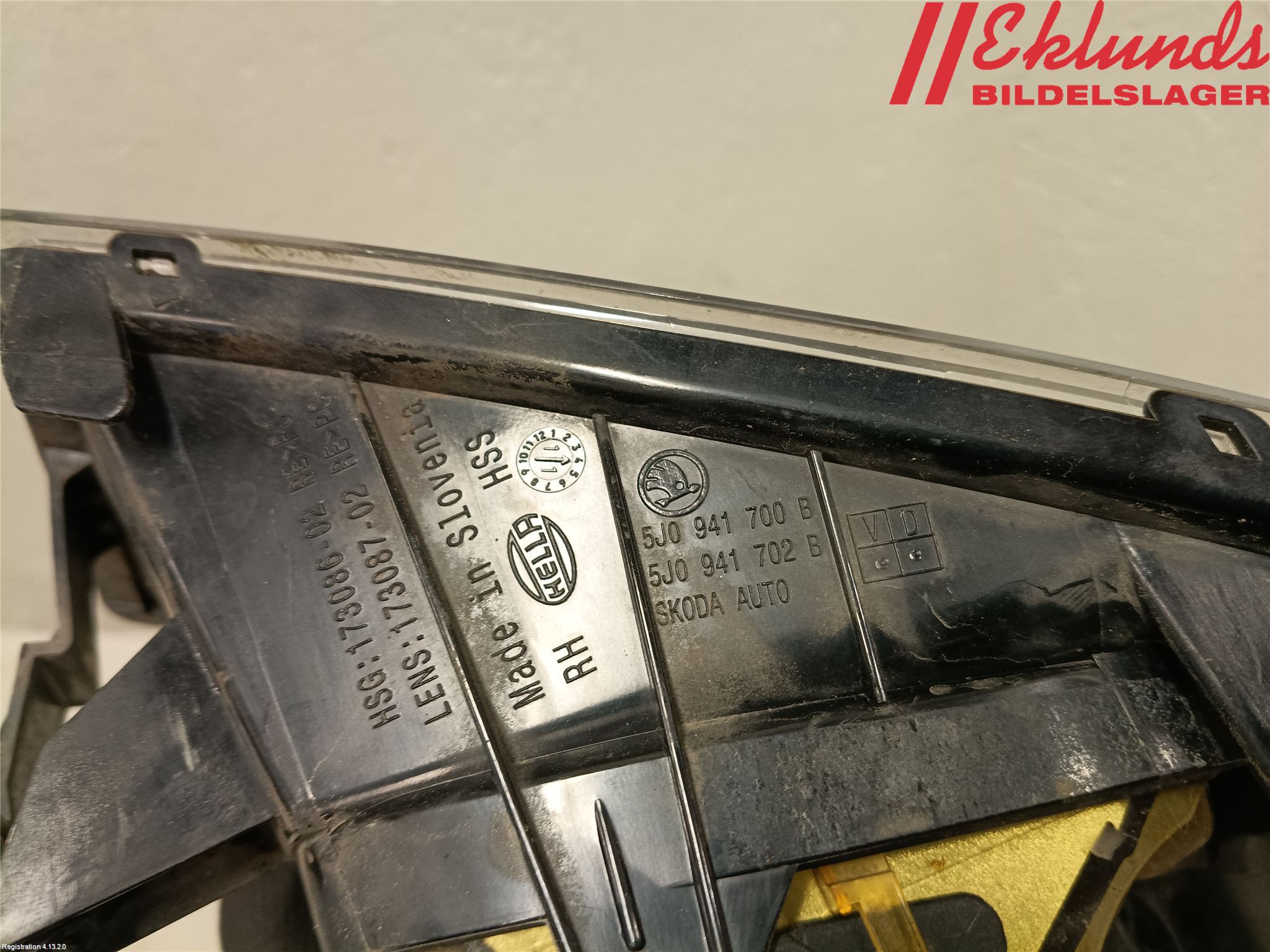 Skoda FABIA 07-14 Dimljus-Varselljus Fram