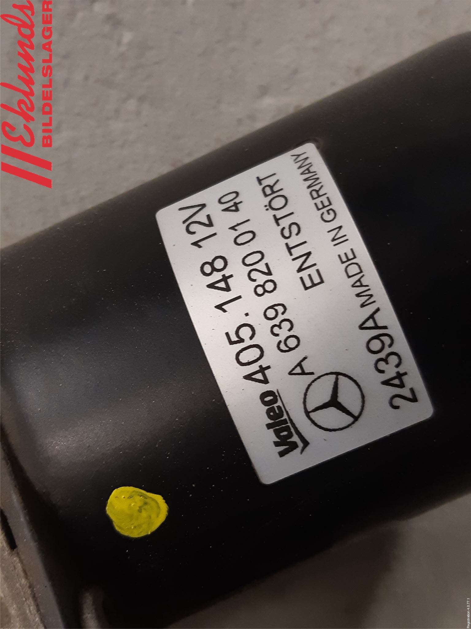 Mercedes-Benz MB VITO/VIANO (W639) 04-14 Torkarmotor Vindruta