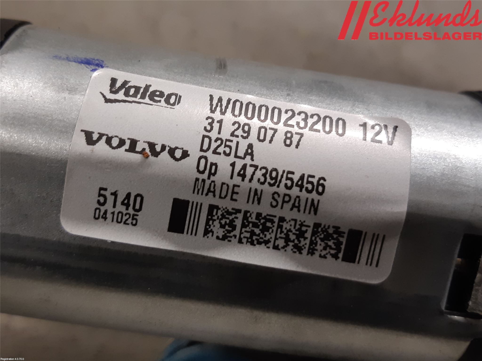 Volvo V70 08-13 Torkarmotor Baklucka
