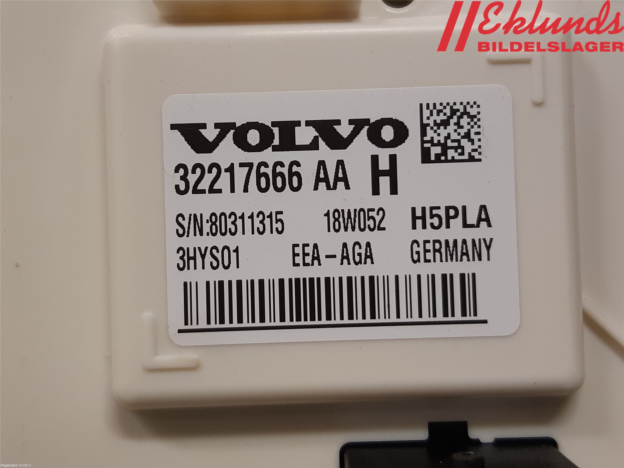 Volvo XC60 18- Styrenhet Övrigt