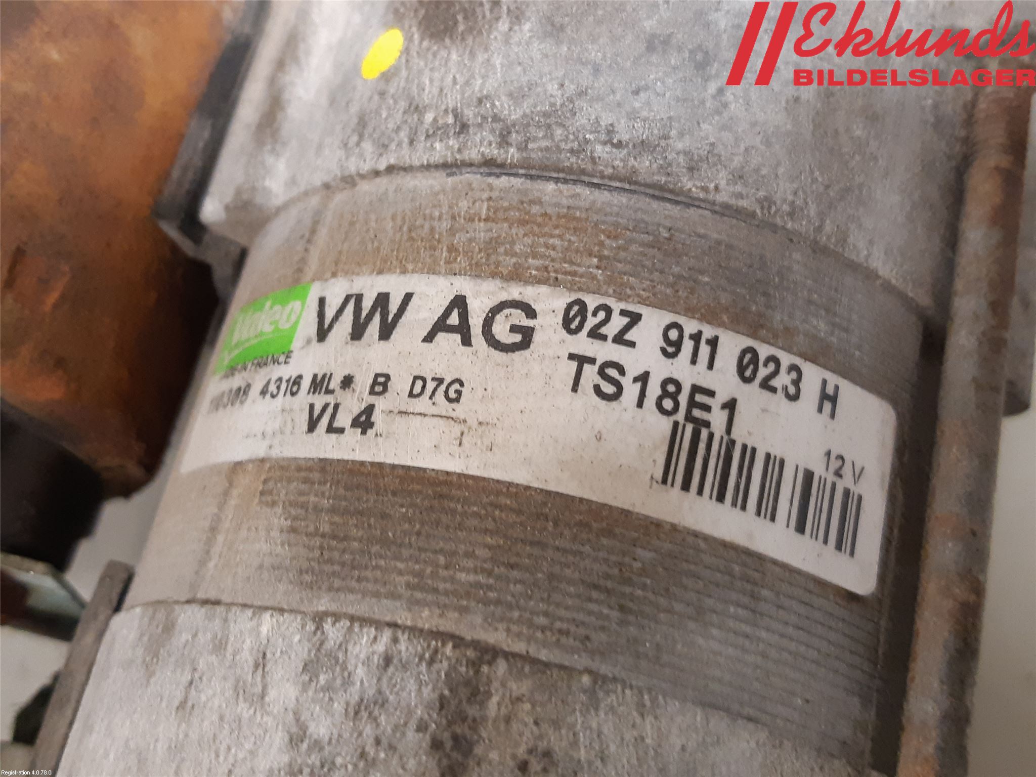 Volkswagen VW GOLF V 04-09 Startmotor Diesel