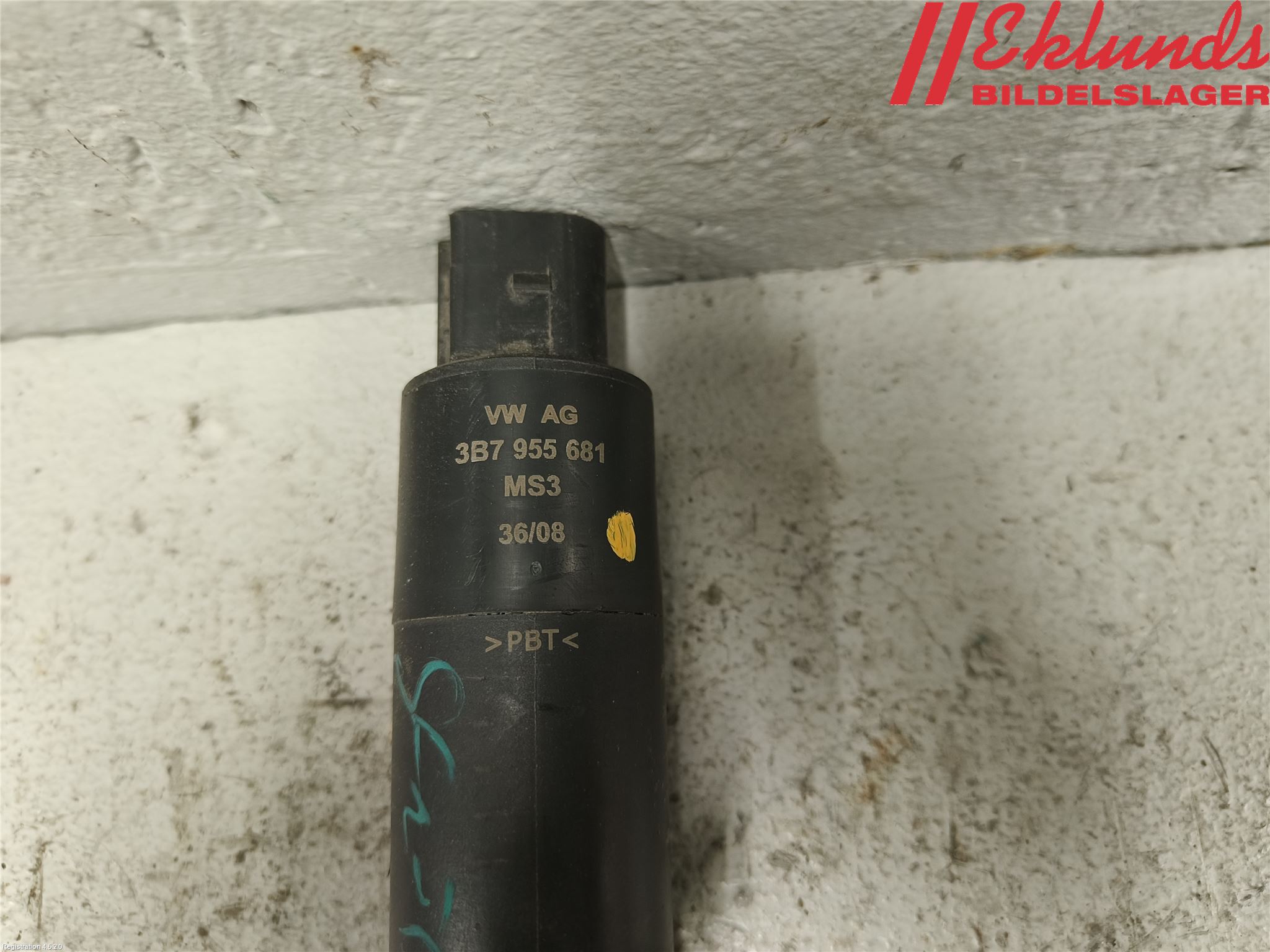 Volkswagen VW GOLF VI 09-13 Spolarpump Högtryck