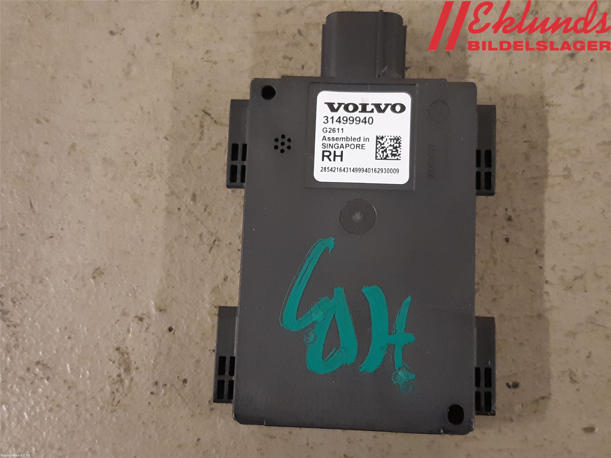 Volvo XC90/RECHARGE 16- Sensor Aktivt Kollisionsskydd